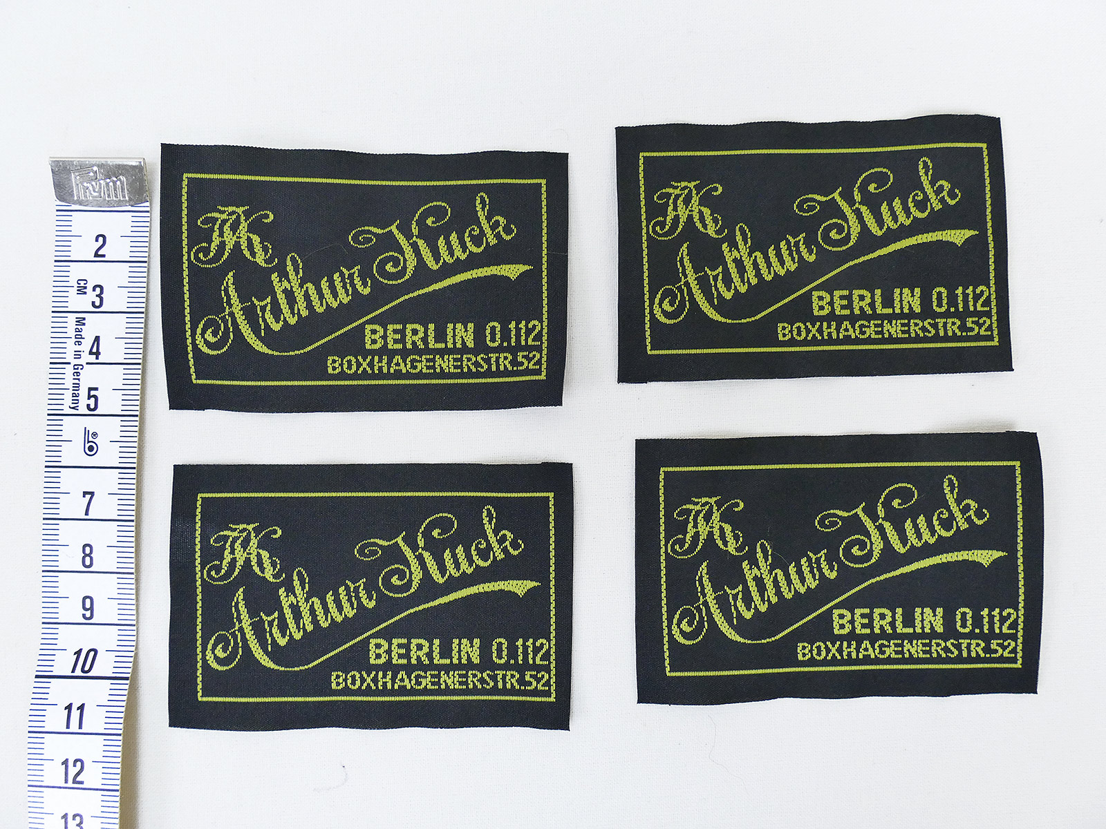 Set 4x tailor label garment labels manufacturer label for uniform field blouse