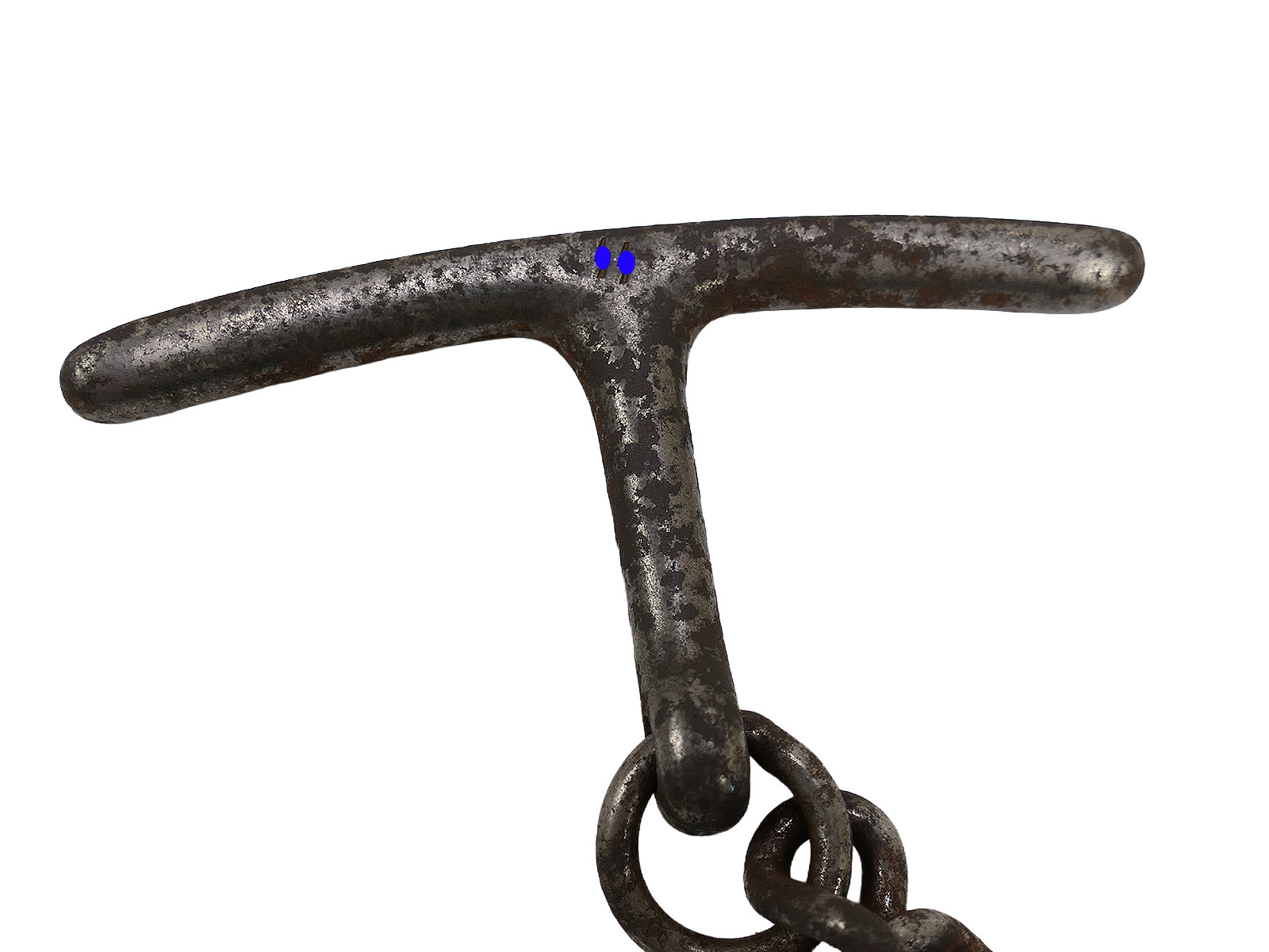 #F SS Hand Gag Gag Chain Restraint, Display or Gag Chain ANTIQUE