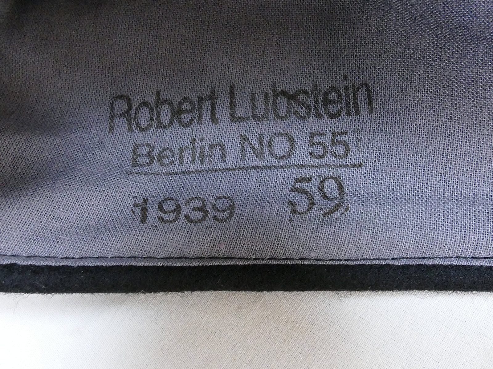 Wehrmacht Black Tank Ship Officer Lubstein