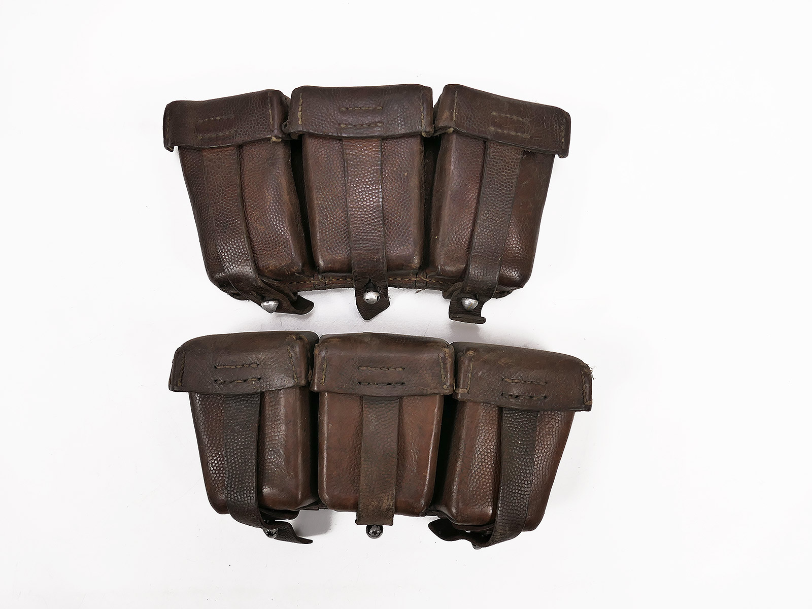 #Z PAAR Karabiner K98 cartridge pouch BROWN ORIGINAL Luftwaffe / Tropics / Africa Corps #Z PAAR Karabiner K98 cartridge pouch BROWN ORIGINAL Luftwaffe / Tropics / Africa Corps