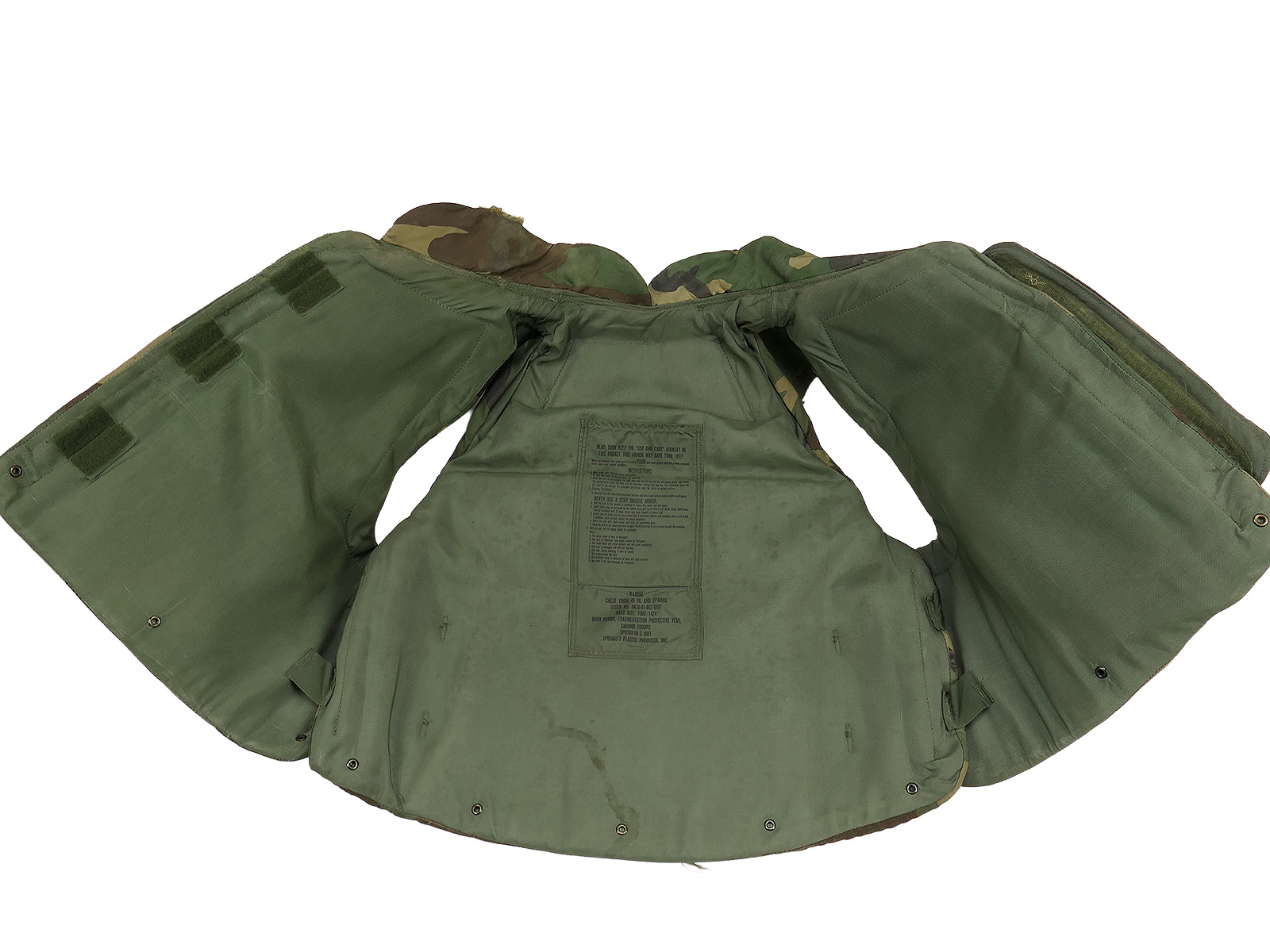US ARMY Fragmentation Protective Vest, Size XL, 1994