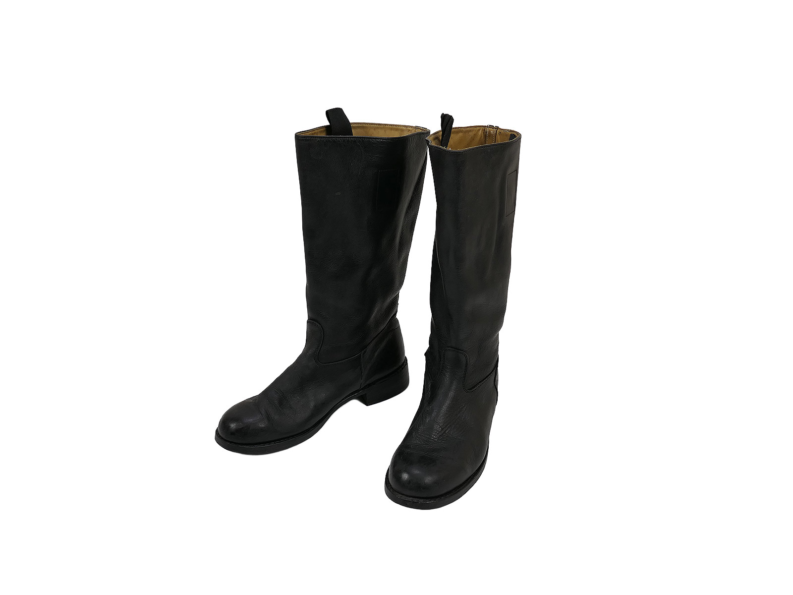 Type Wehrmacht leather boots Knobelbecher Schaftstiefel Wachbataillon with horseshoe 275/102