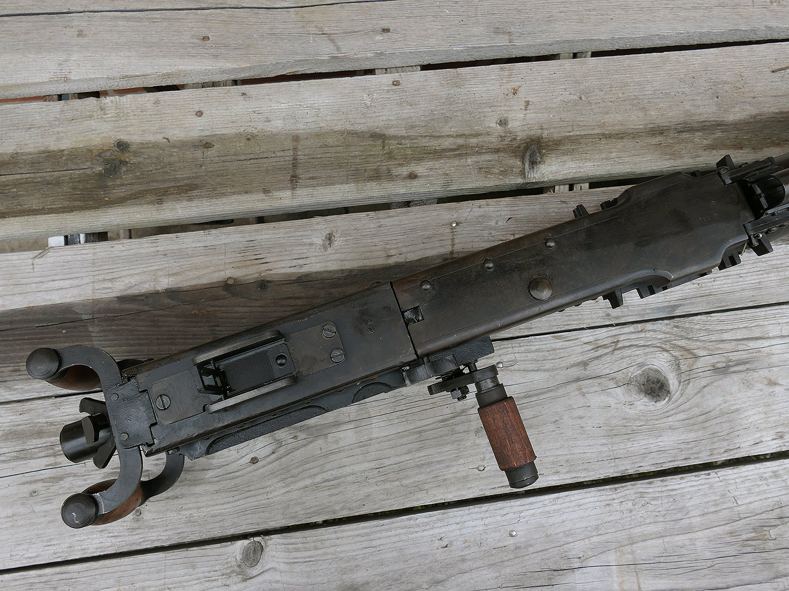 #A Browning Machine Gun MG Cal. 50 M2 Jeep Mount Tripod – Model – 1:1 metal replica, barrel can be dismantled