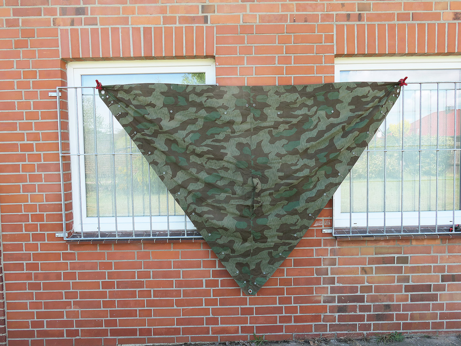 Wehrmacht original tent canvas M31 splinter camouflage RUNKEN & CO 1941 tent canvas camouflage tent canvas