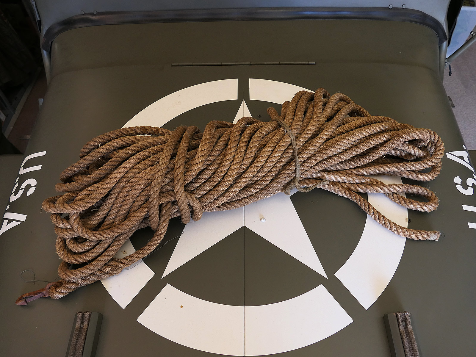 US ARMY WW2 tow rope rope US Willys Jeep Ford GPW 