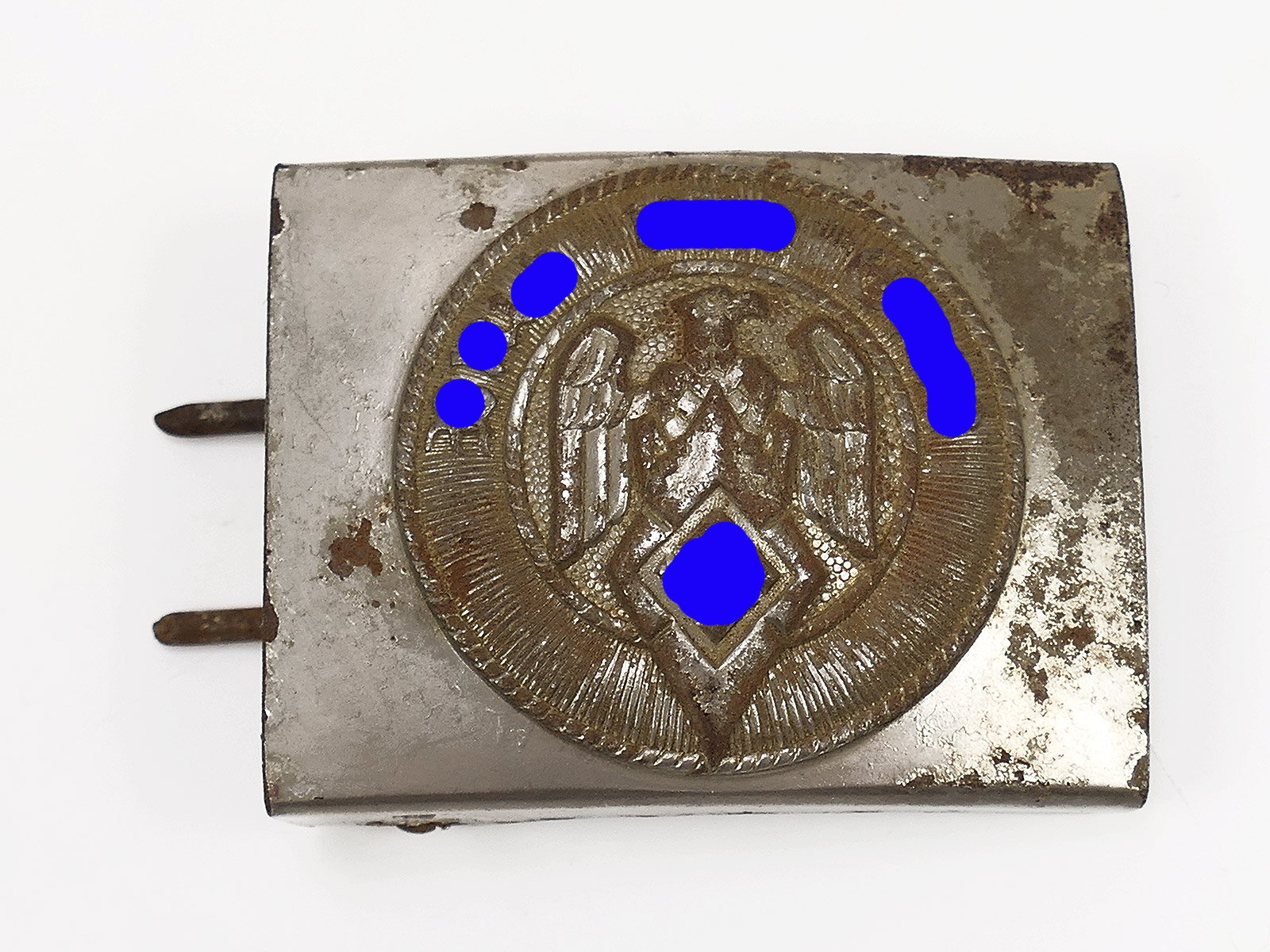 ATTIC FIND: Original HJ Iron Hitler Youth Belt Buckle RZM