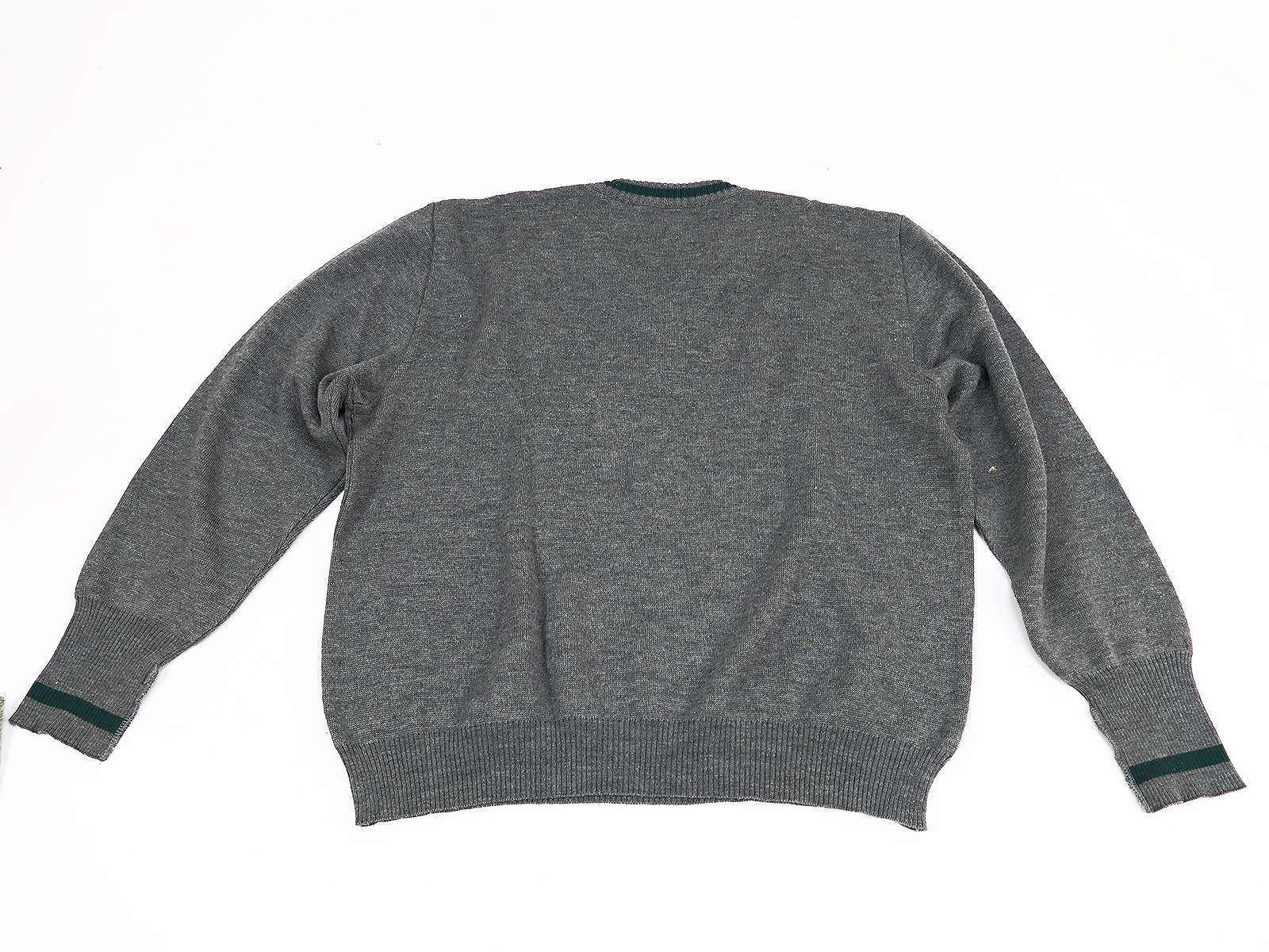 One-off item – Wehrmacht slip-on jacket 36, woollen jumper with V-neck, size 2, BATTLE WORN