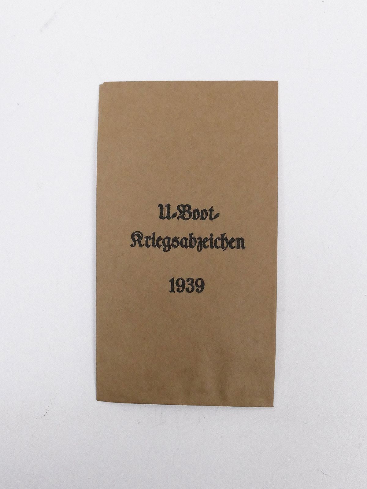 Award Bag for Orders + Decorations - U-boat War Badge 1939