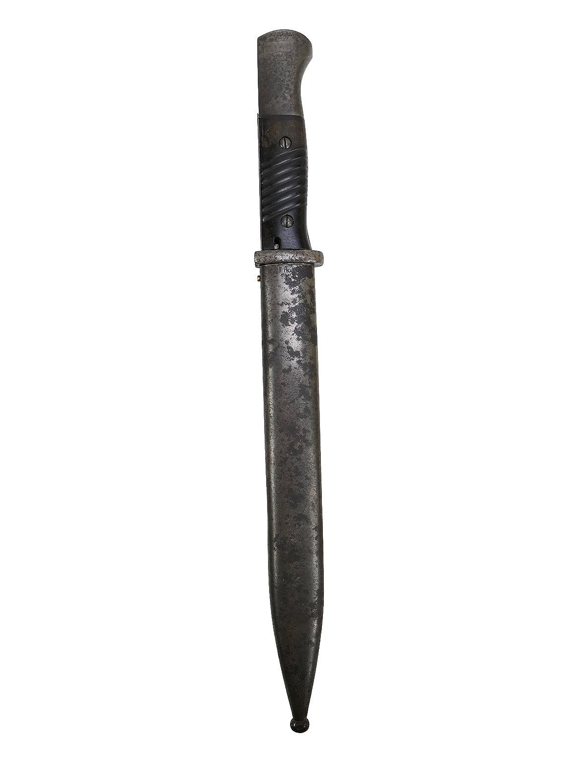 Wehrmacht M84/98 K98 bayonet / side-mounted bayonet – matching serial numbers – Hörster 1938 – battle-worn