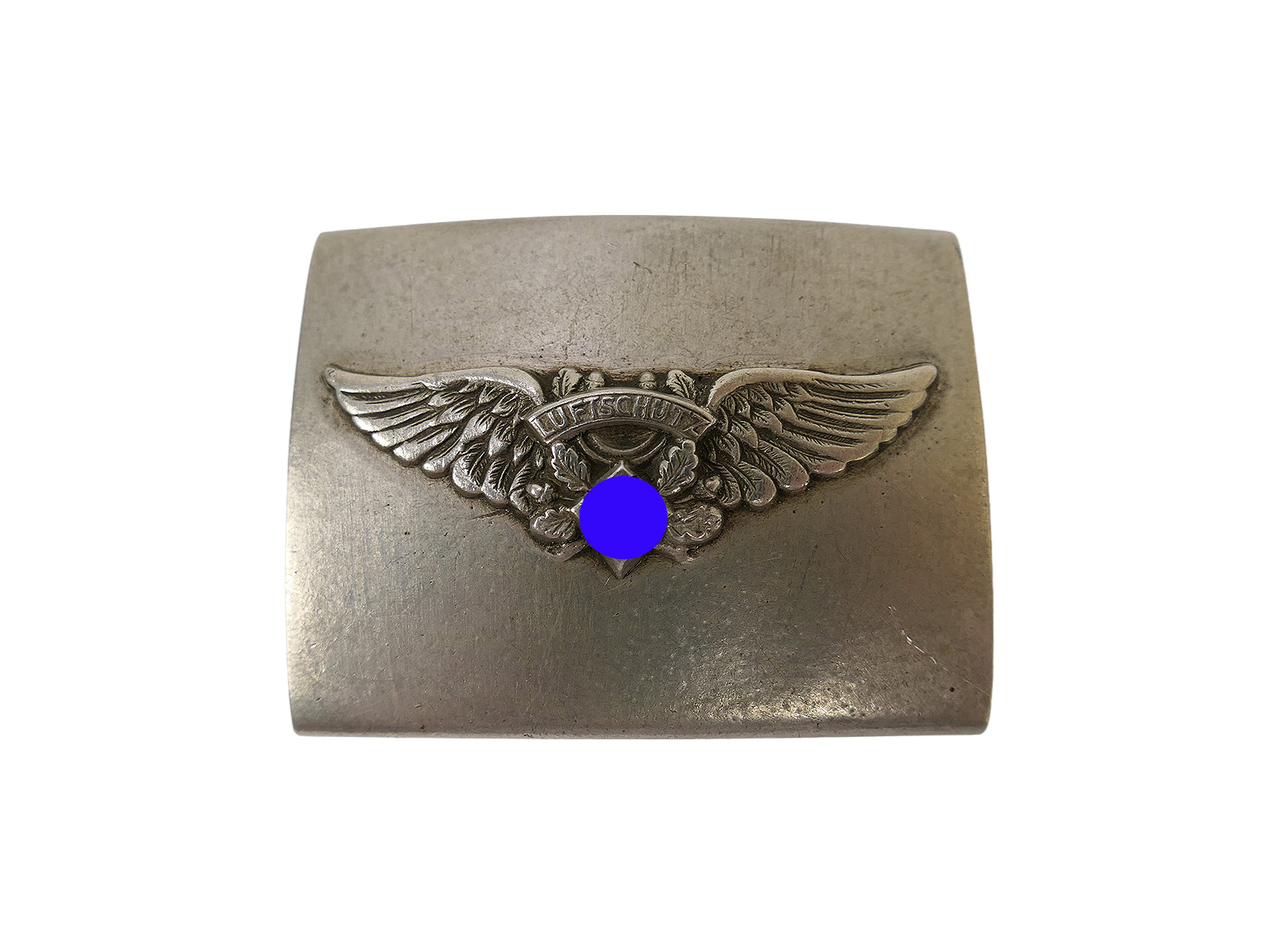 One-off item – Aluminium RLB (Reich Air Defence League) belt buckle, air defence, antique
