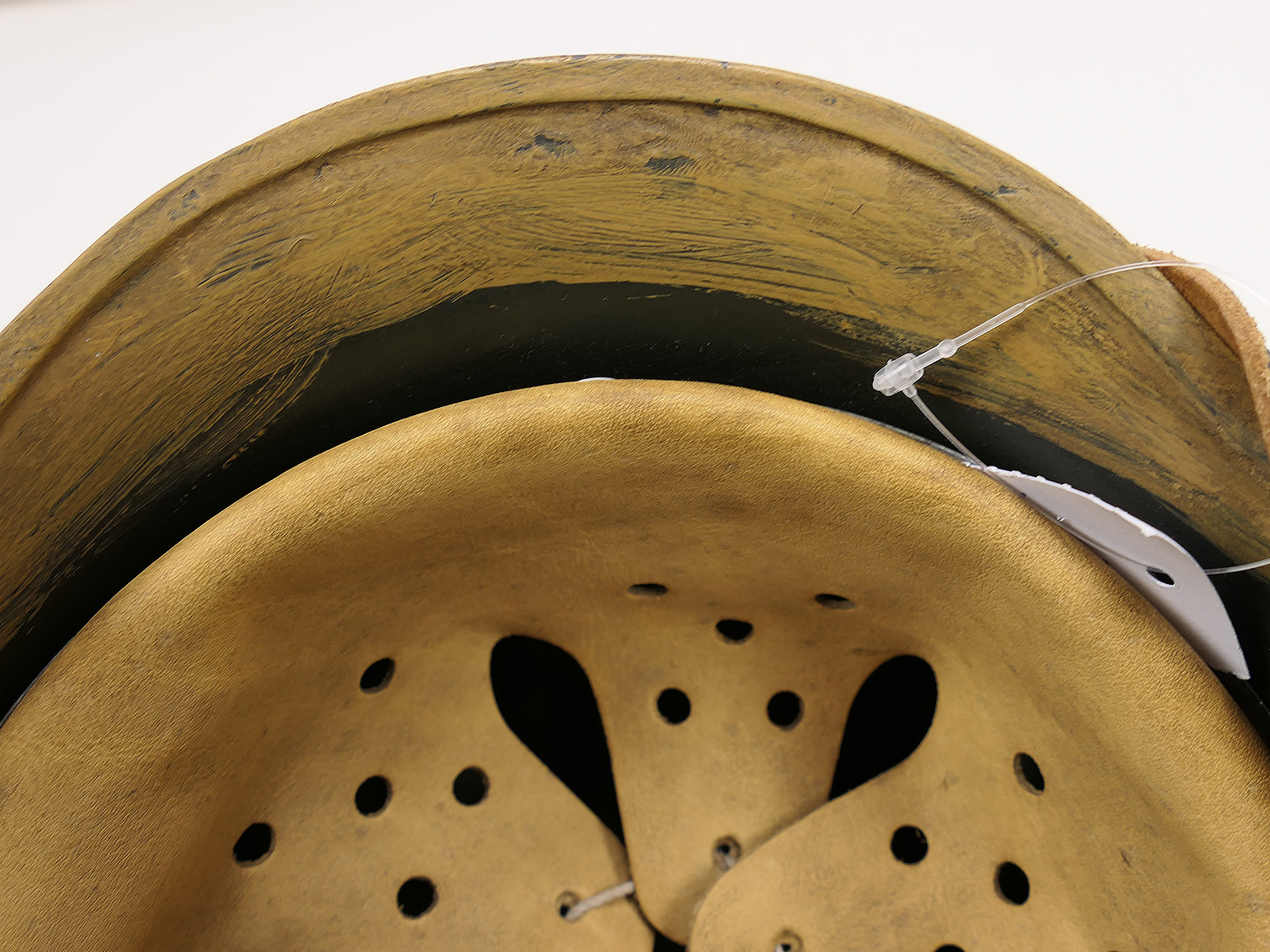 Wehrmacht DAK Afrika Korps steel helmet, TYPE M35, with helmet lining, size 58, tropical helmet, BATTLE-WORN