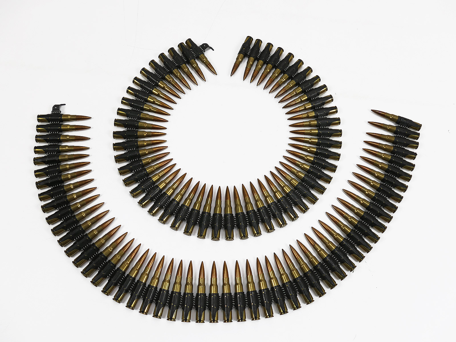 1x cartridge belt / ammunition belt 8x57 with 50x deco cartridges on MG belt