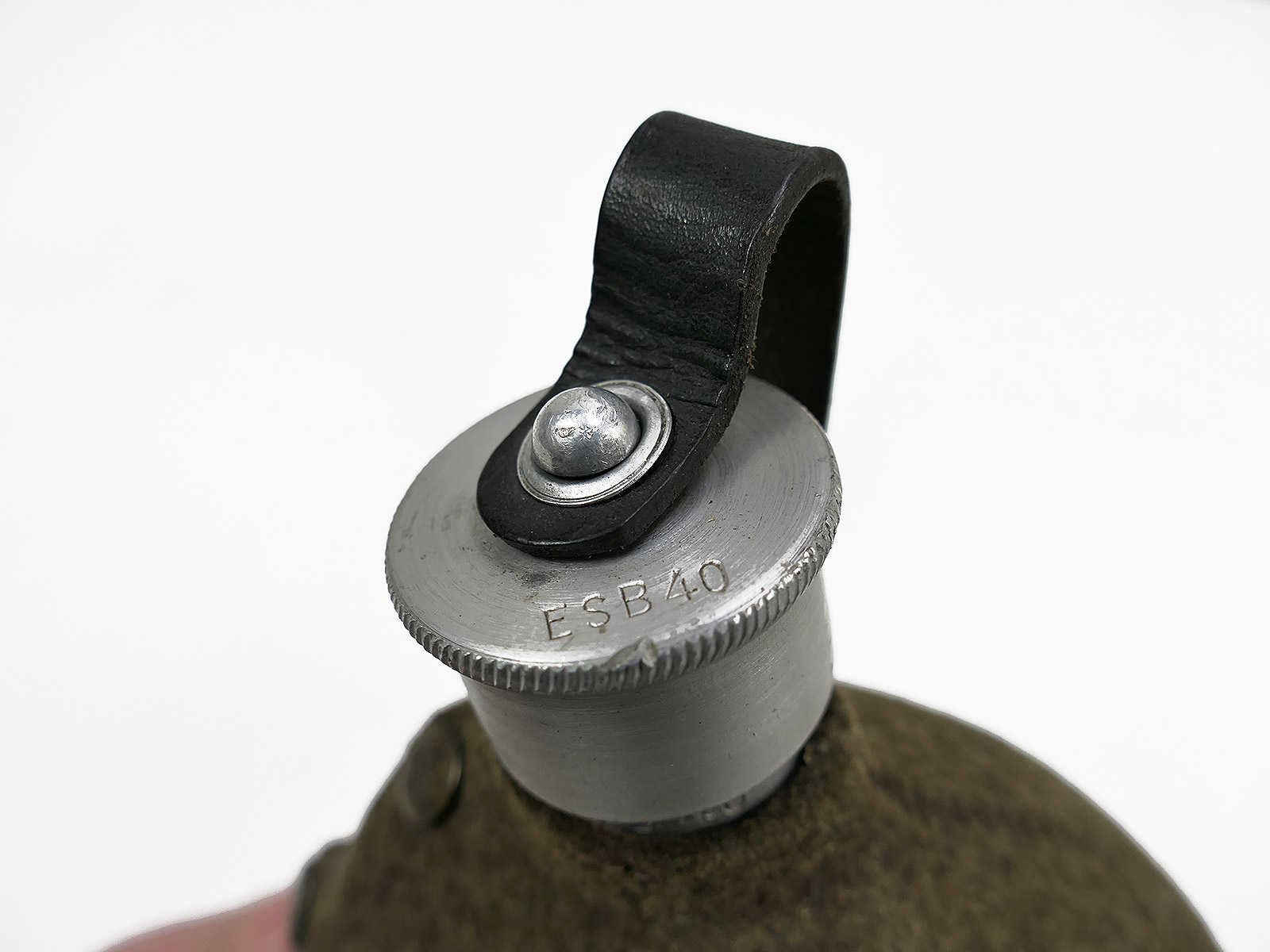 Wehrmacht ESB40 canteen with original aluminium cup WAL39  COLLECTION BATTLE WORN