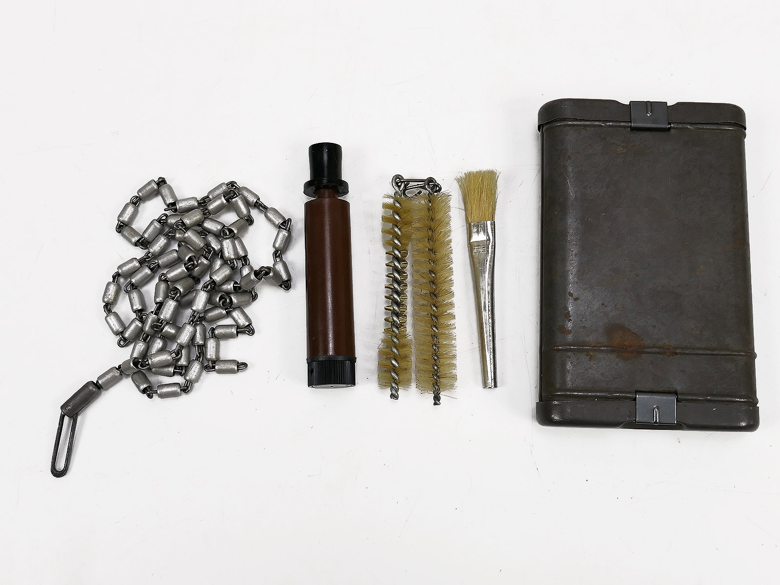 One-off Wehrmacht cleaning kit RG34 MUNDLOS 1938 – weapon cleaning kit with contents: chain ....