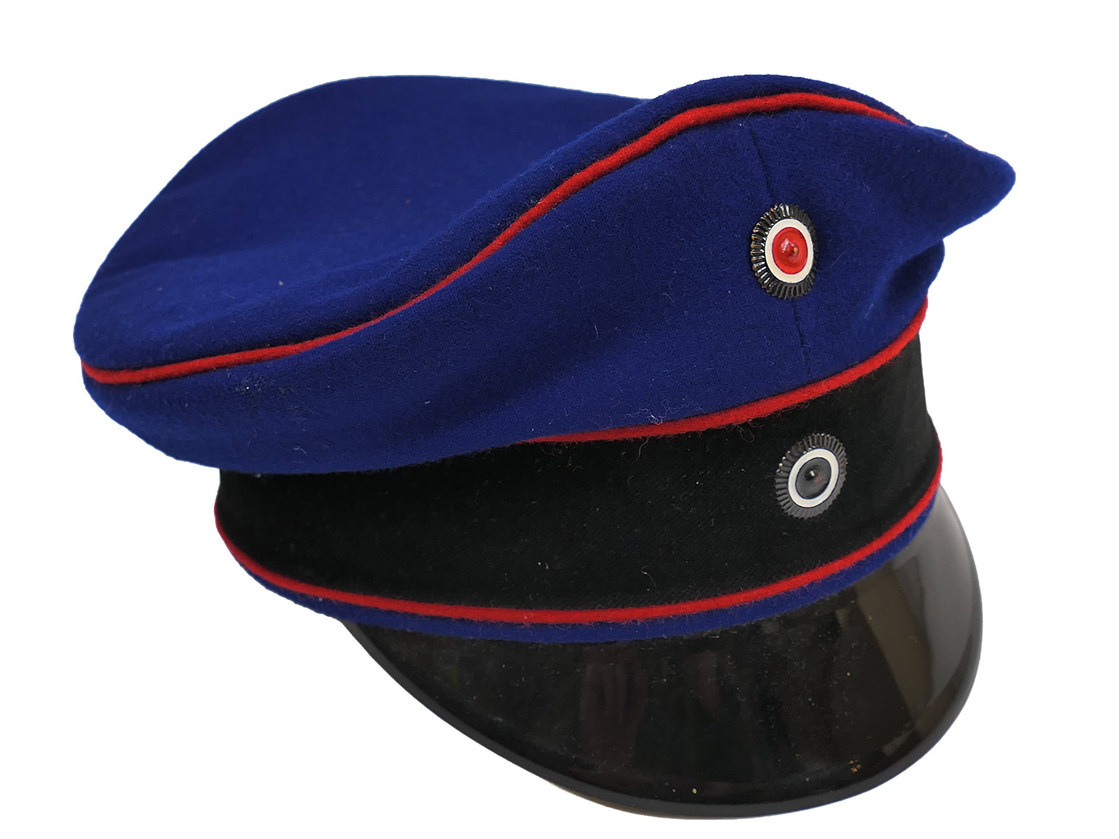 One-off WK1 Prussian peaked cap, artillery officer’s field cap, size 57, COLLECTION
