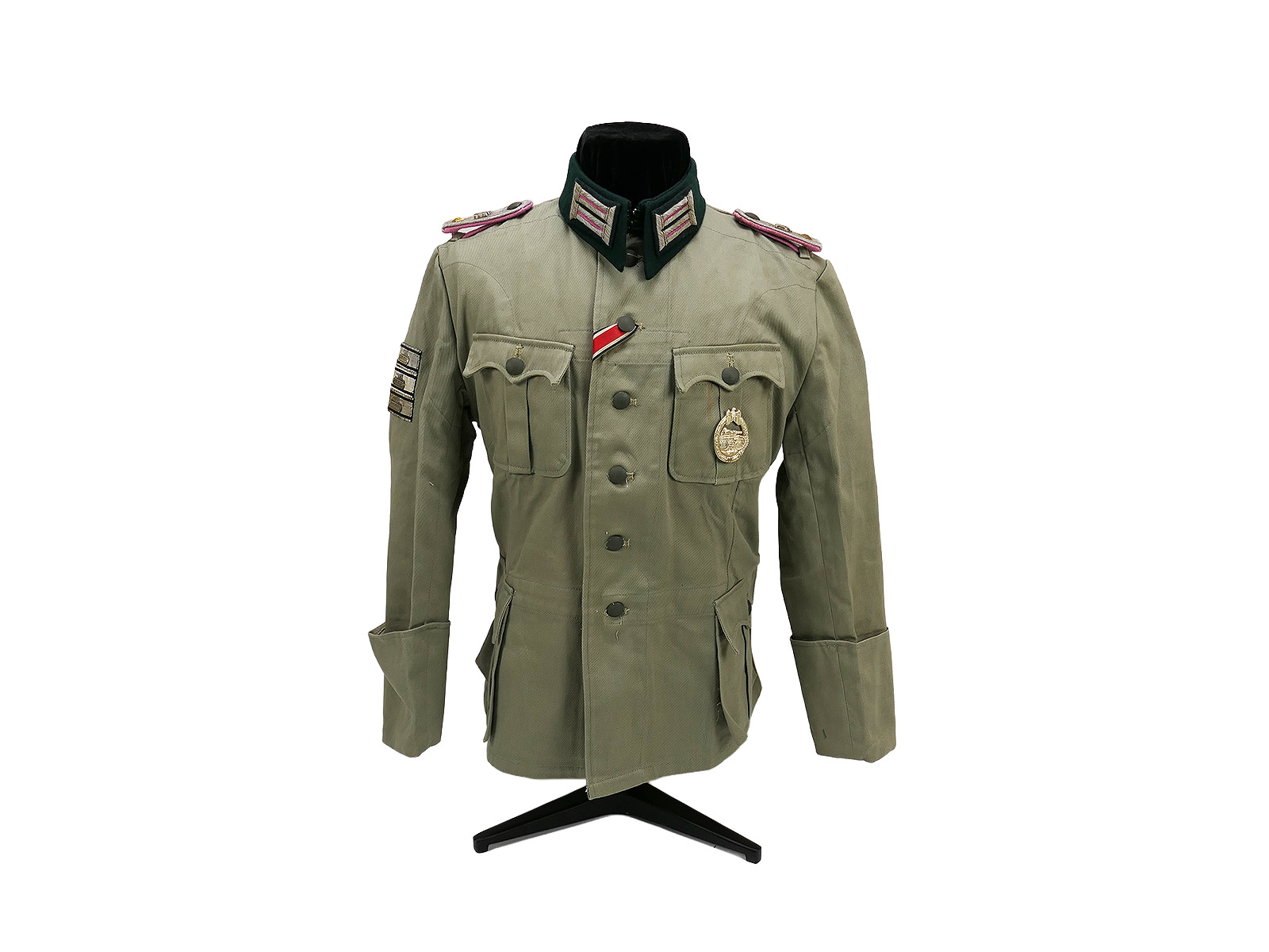 Wehrmacht M41 officer's summer field blouse uniform first lieutenant armoured platoon