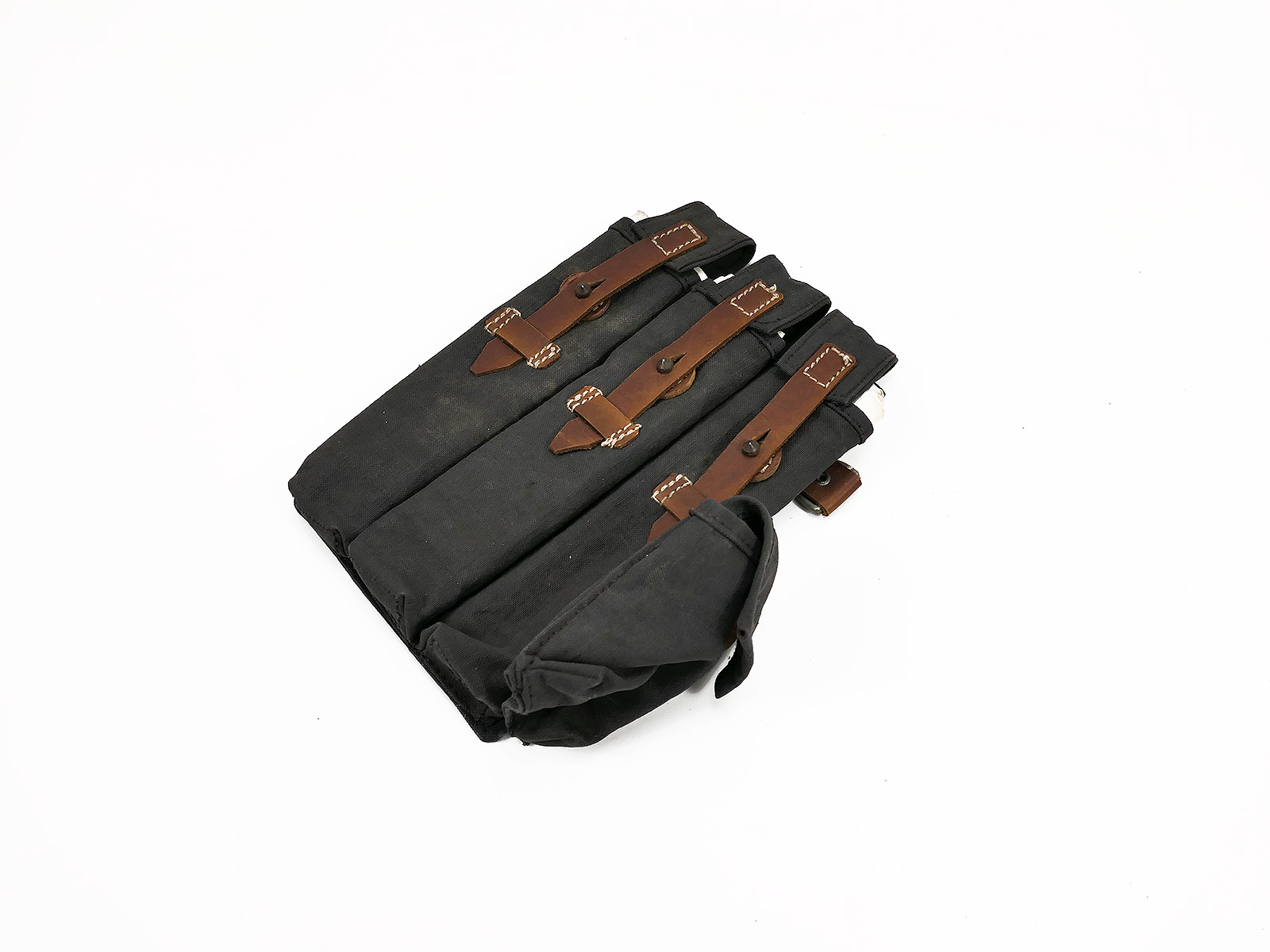 #2 Wehrmacht Luftwaffe MP 38/40 magazine pouch, original material, blue-grey, MP38 MP40 