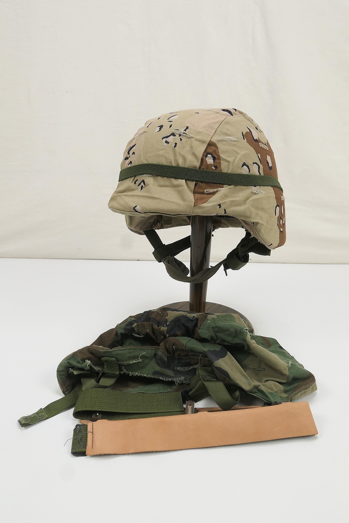 P1510730 #G Nato PASG Ranger Airborne Special Forces Combat Helmet Size M US Desert + Woodland Cover