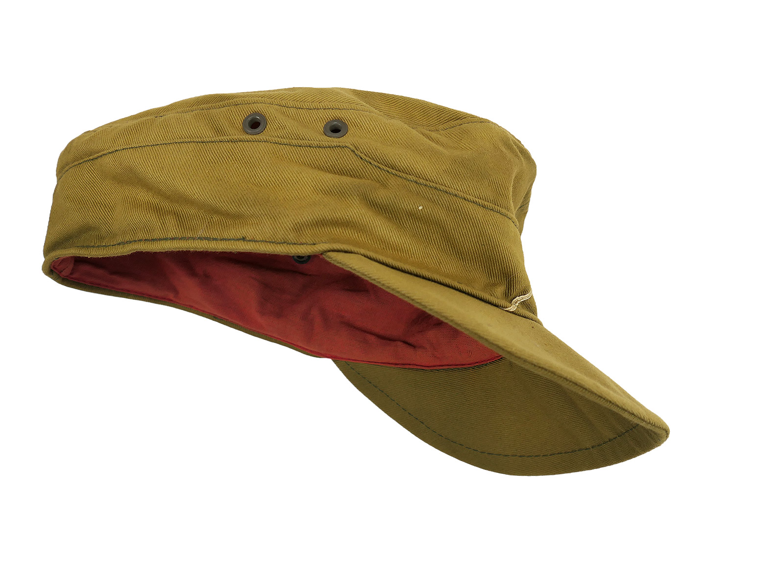 US POW Tropical M43 Field Cap, Afrika Korps Tropical Cap, DAK Size 57, COLLECTION, BATTLE-WORN
