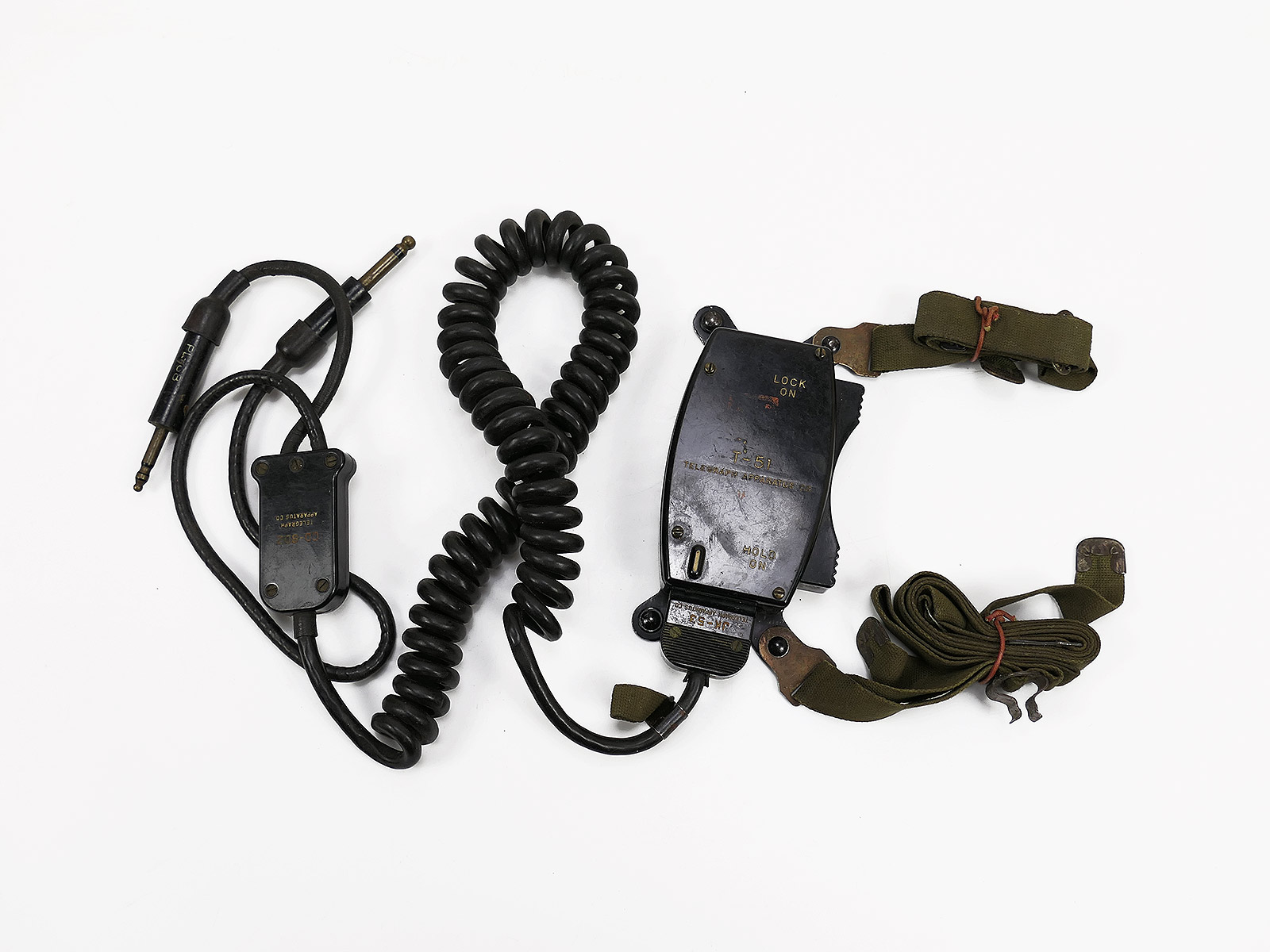 US ARMY Field Phone T-51 Chest Set Handset switchboard Radio Telephone