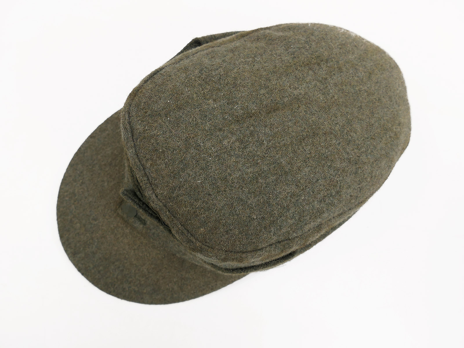 Wehrmacht M43 field cap M1943 with trapezoidal detailing, cap eagle, size 59/60, BATTLE WORN
