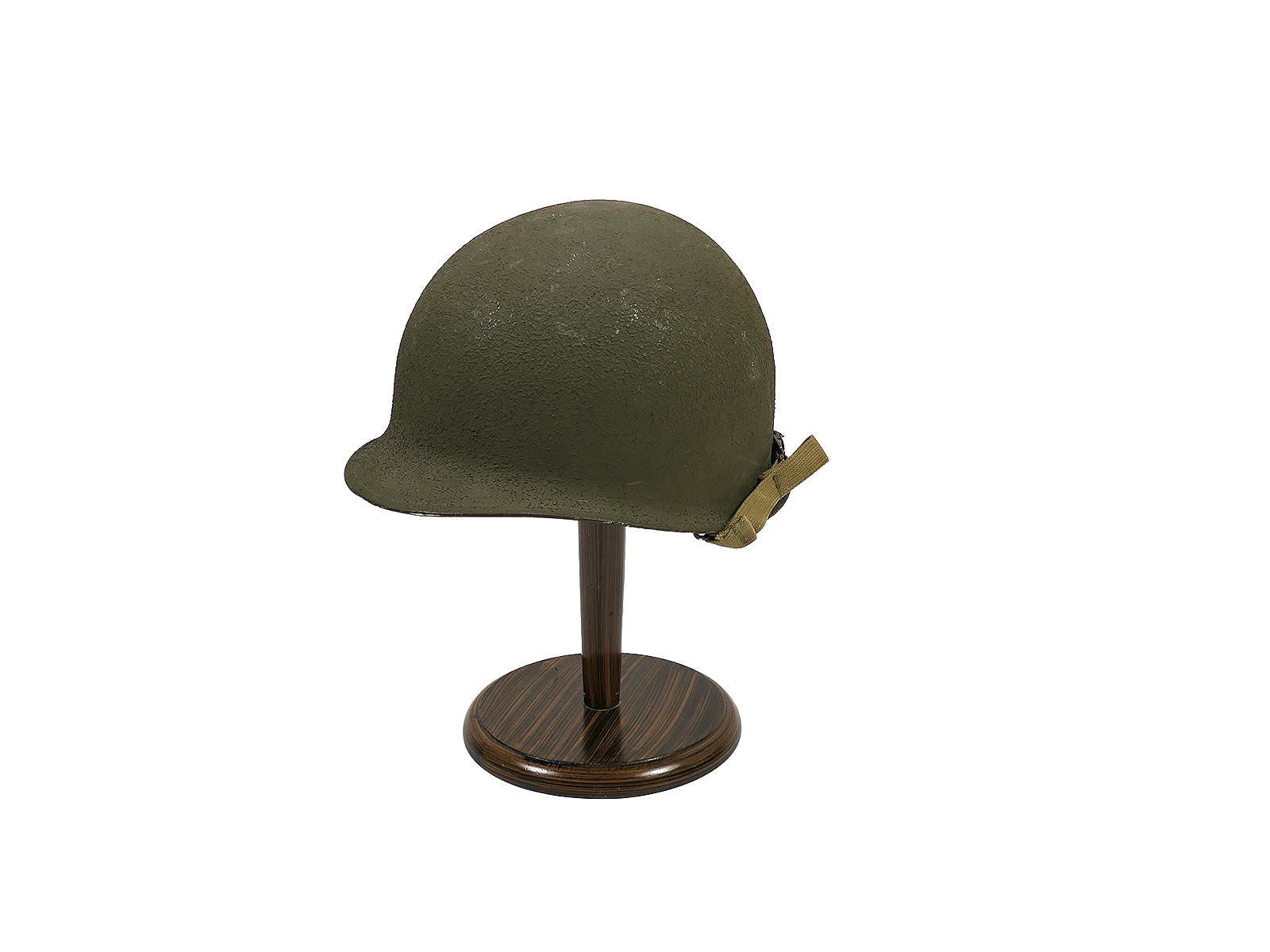 WW2 US Army M1 Fixed-Bale Front-Seam Helmet (Steel Helmet) with Liner / Chin Strap