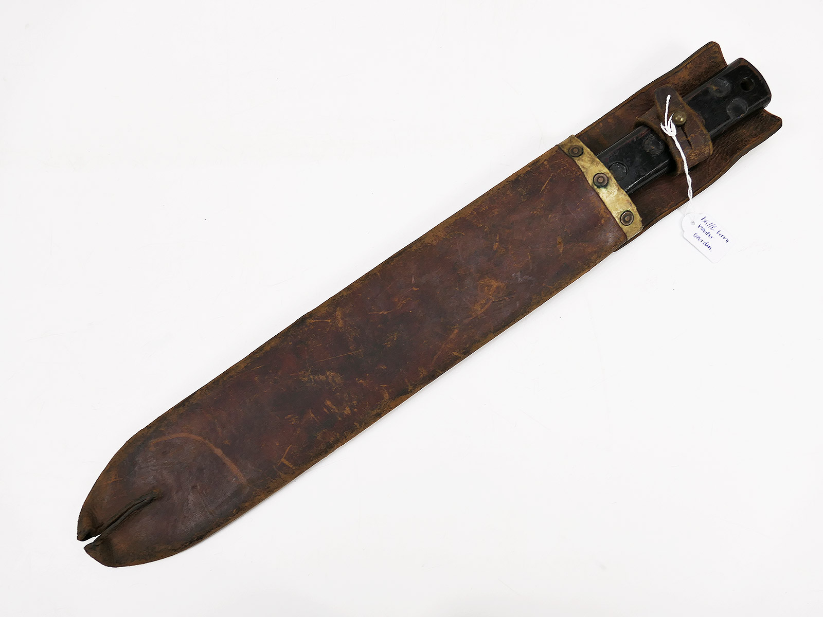 British Army GB WW2 Machete J.J.B. 1943 with leather sheath – BATTLE WORN COLLECTION
