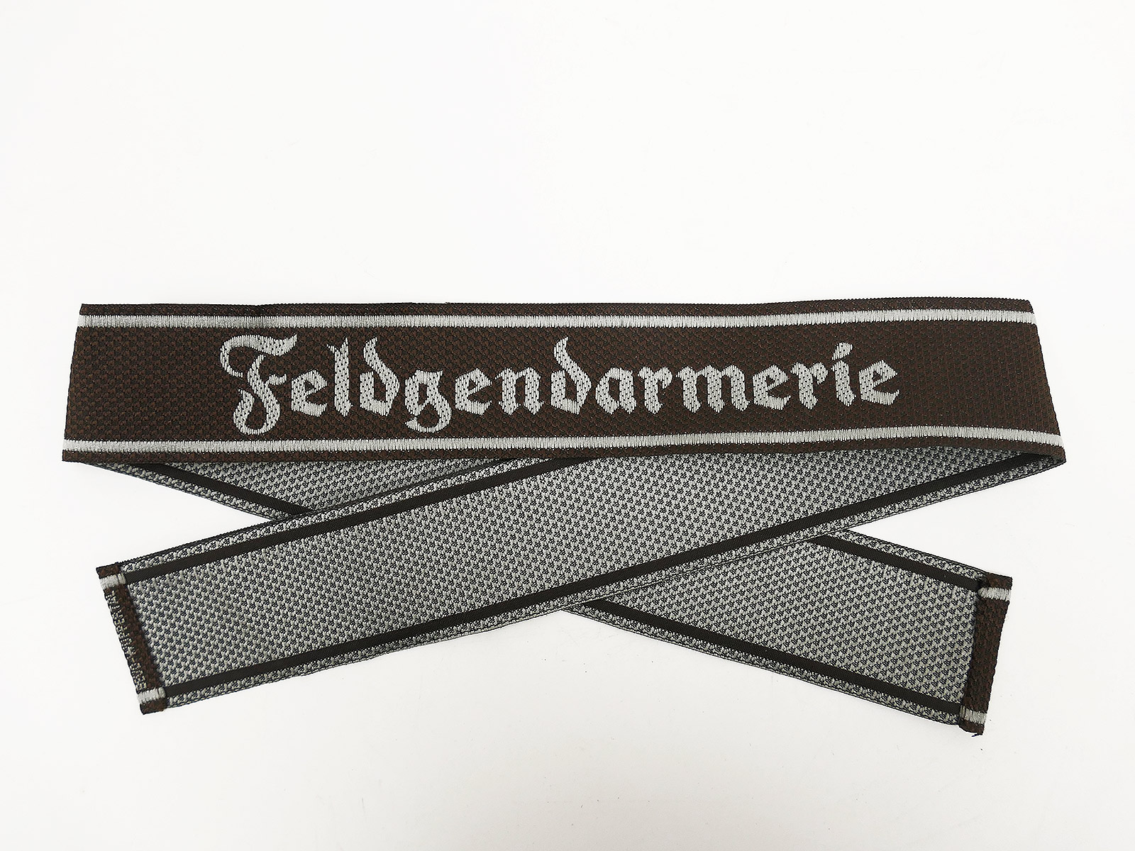 Wehrmacht sleeve band Feldgendarmerie Braun Bevo Wuppertal
