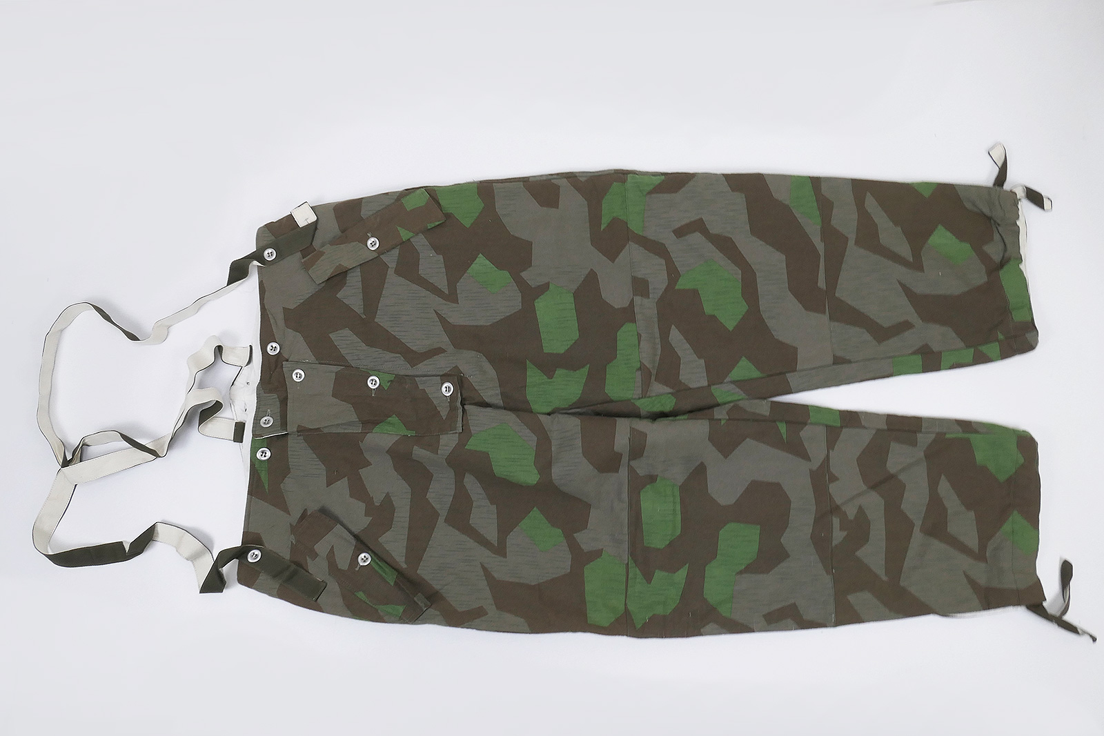 #J Wehrmacht Winter Reversible Trousers Reversible Trousers Camouflage Winter Trousers Splinter Camouflage white Gr.I