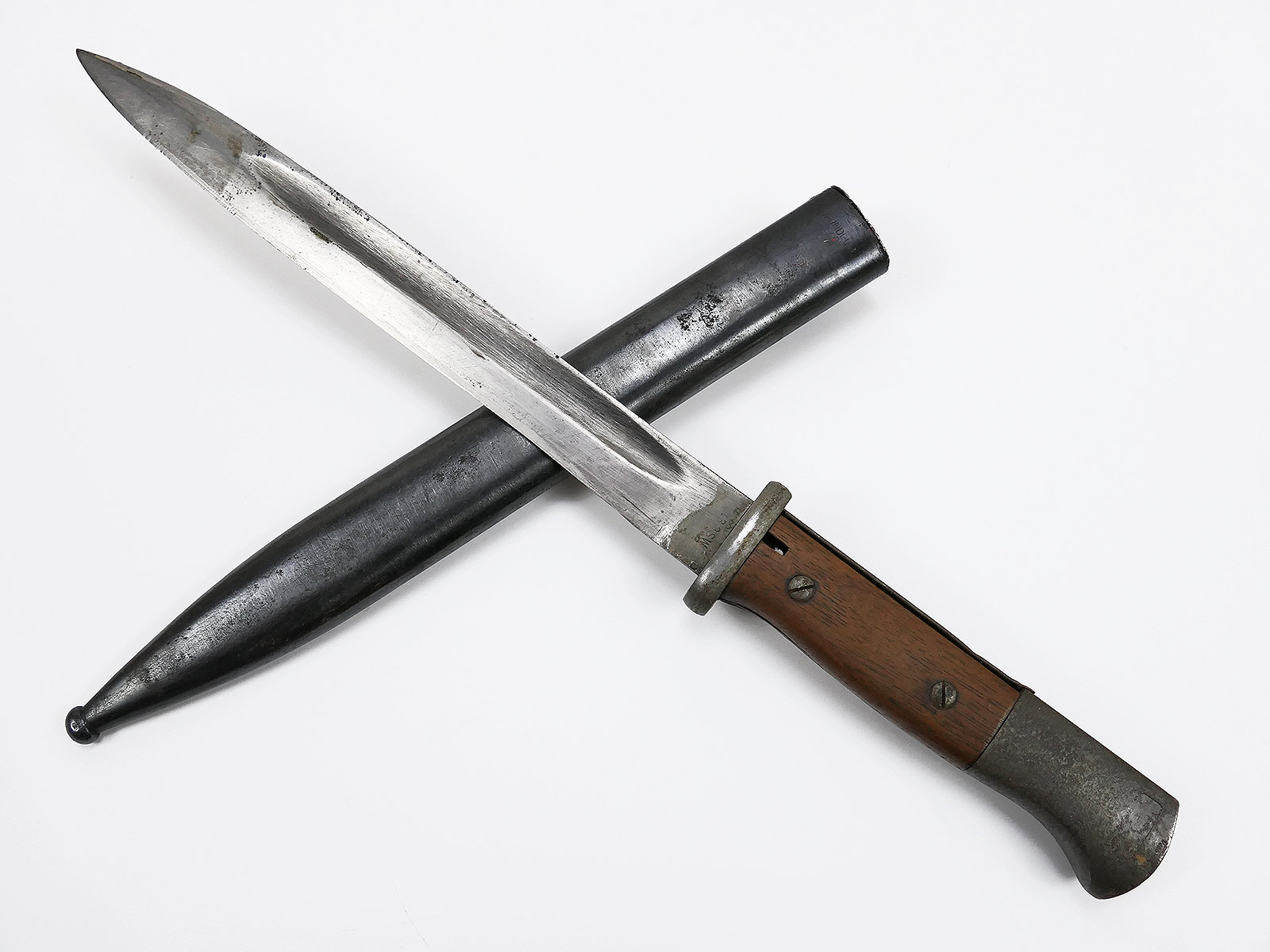#02/ Wehrmacht bayonet M84/98 K98 / side rifle 43 asw with scabbard