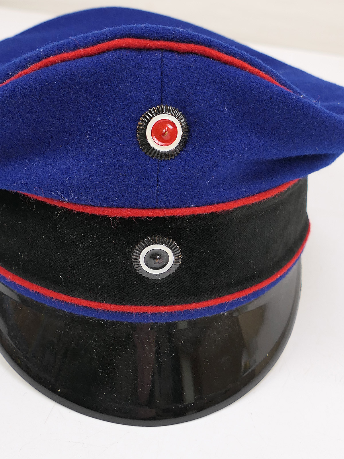 One-off WK1 Prussian peaked cap, artillery officer’s field cap, size 57, COLLECTION