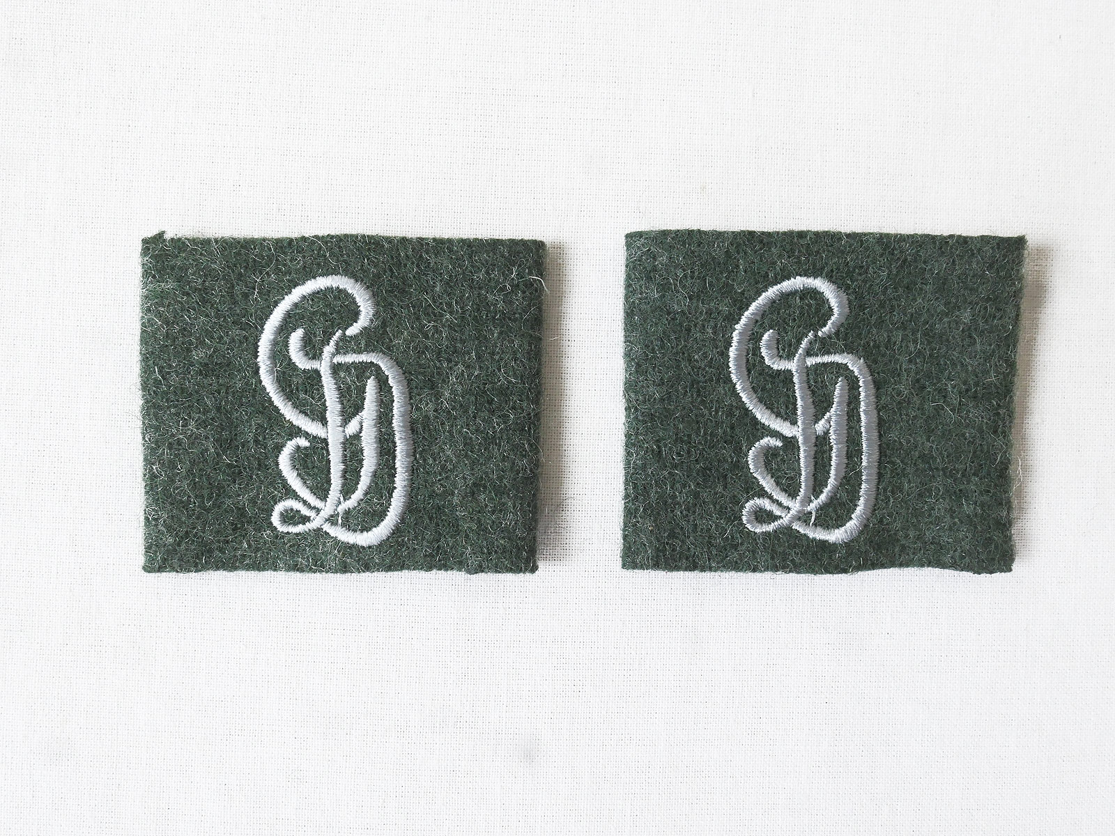 Wehrmacht Großdeutschland GD 1x pair of extensions for epaulettes extensions