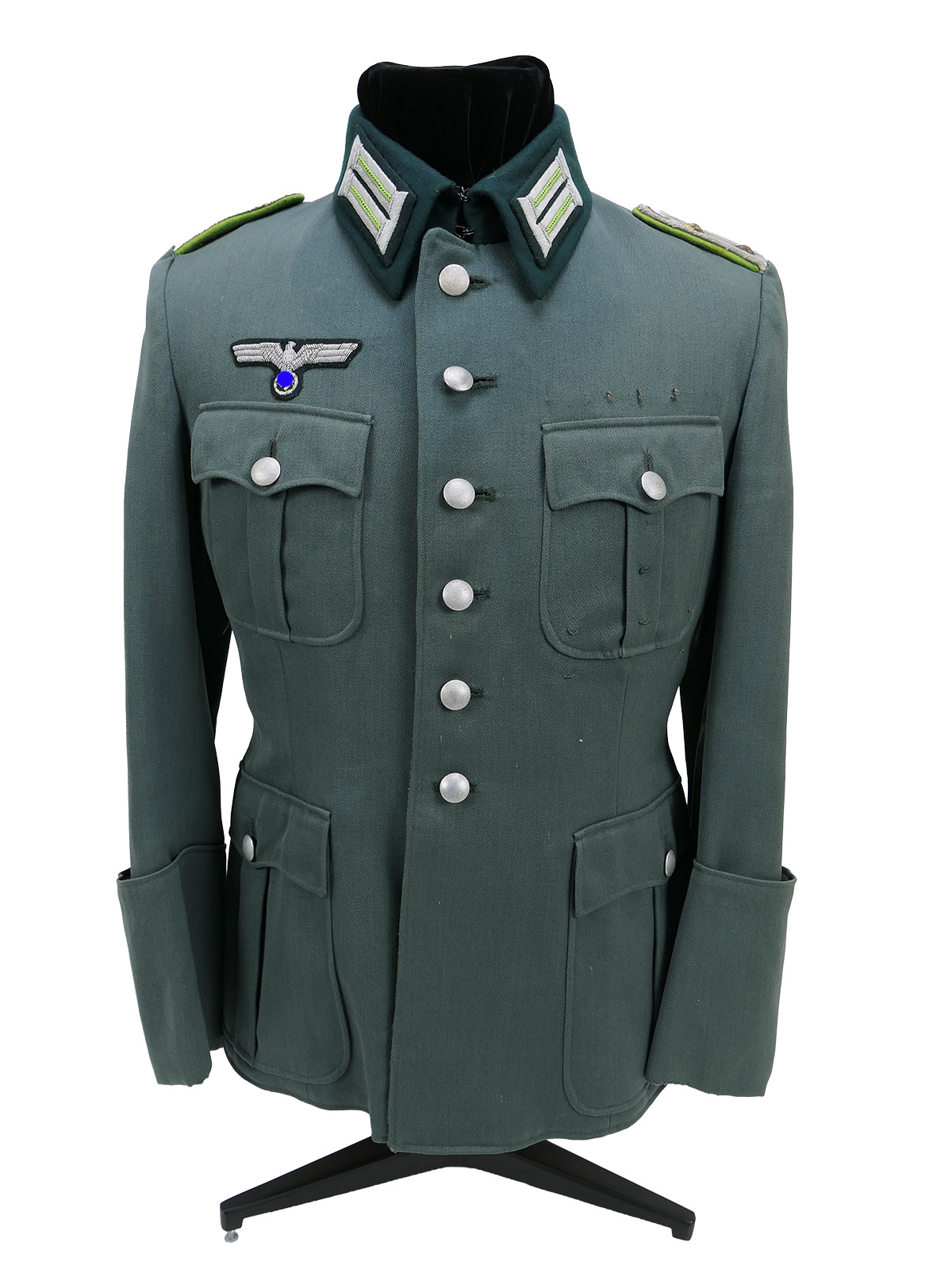 Officer’s Field Jacket, Tunic, PANZERGRENADIER Uniform Jacket, COLLECTION, BATTLE-WORN