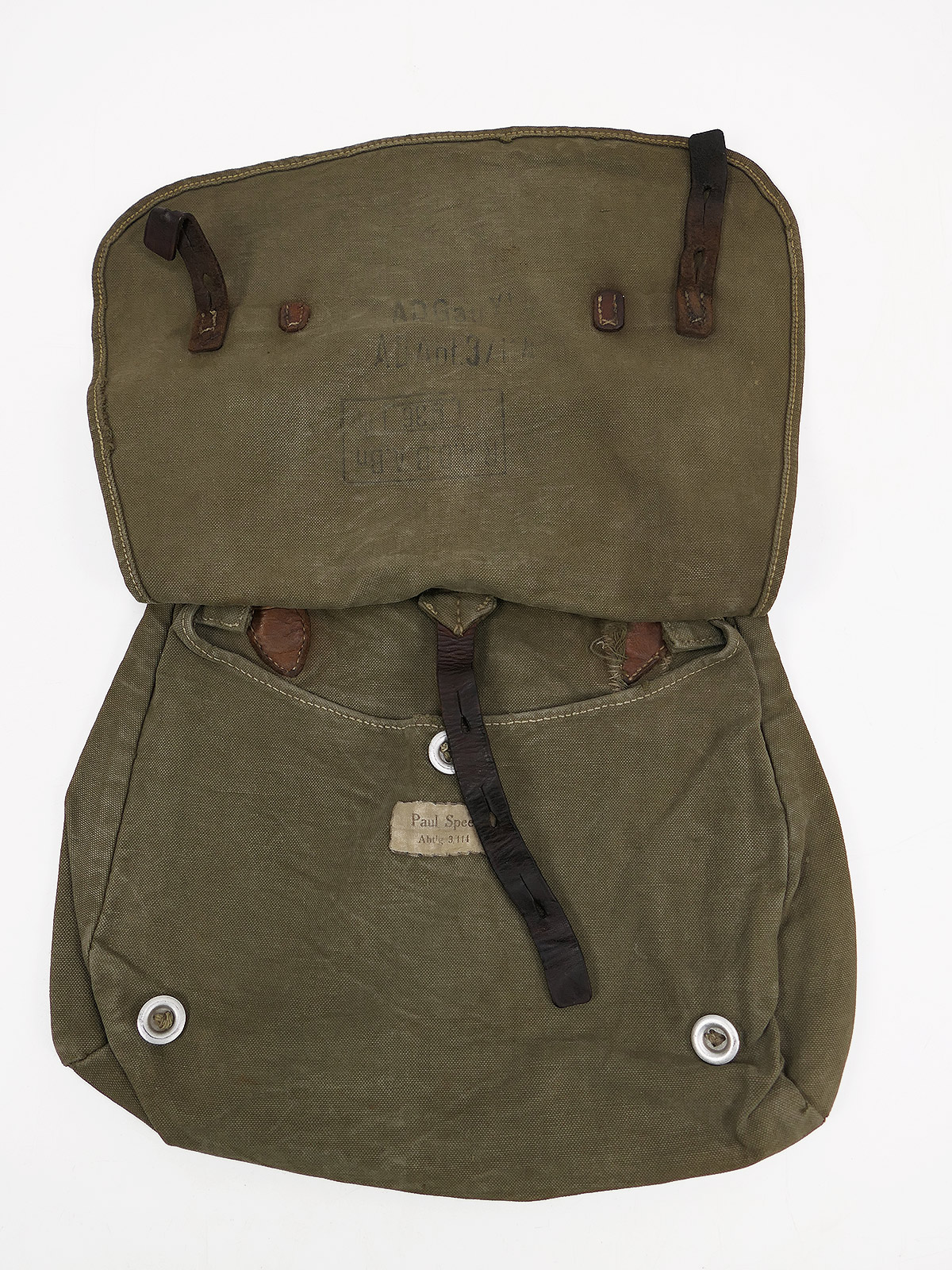 WW2 Original  RAD bread bag, 1936? Reich Labour Service, with name label – COLLECTION