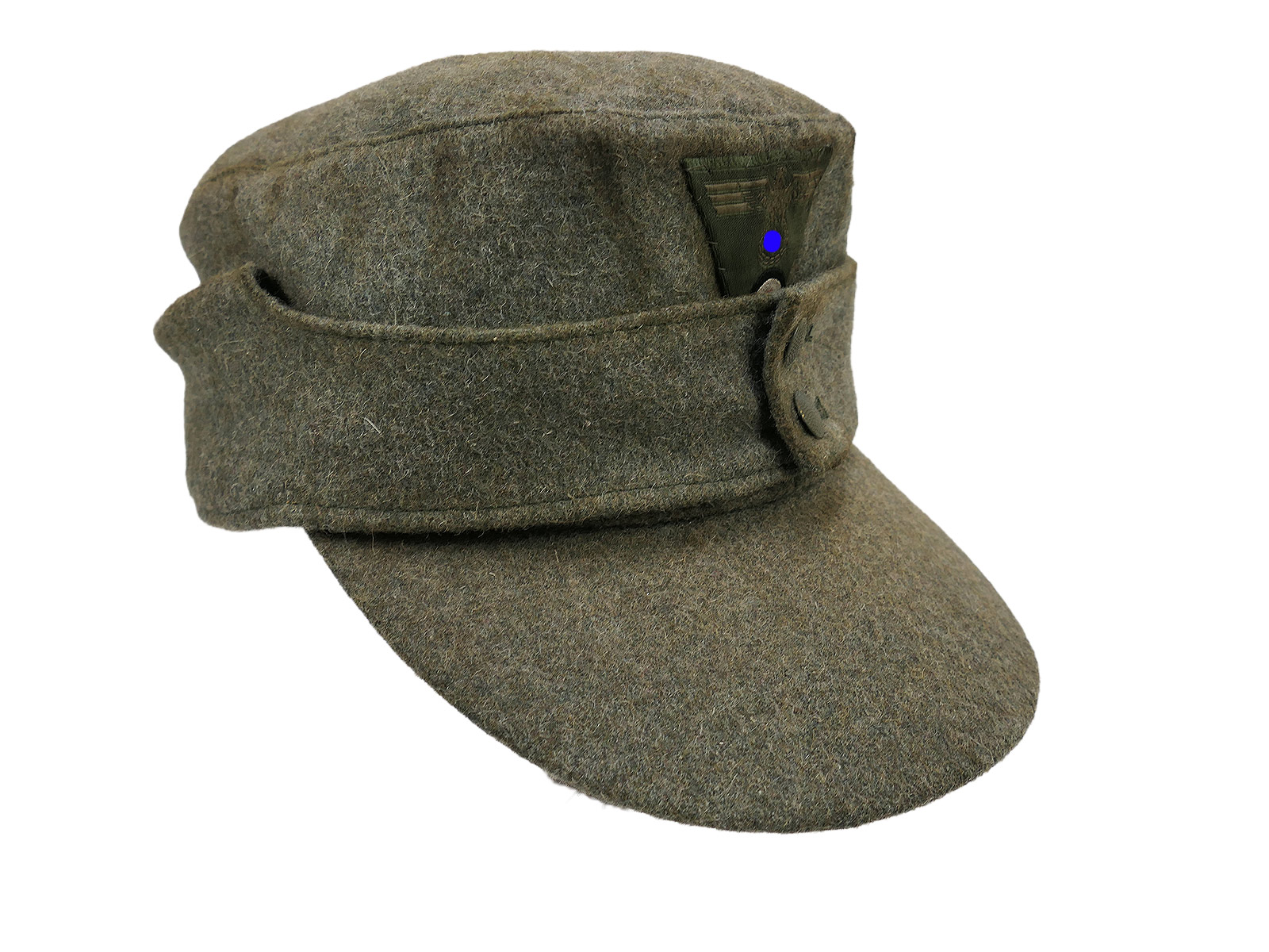 Wehrmacht M43 field cap M1943 with trapezoidal detailing, cap eagle, size 59/60, BATTLE WORN