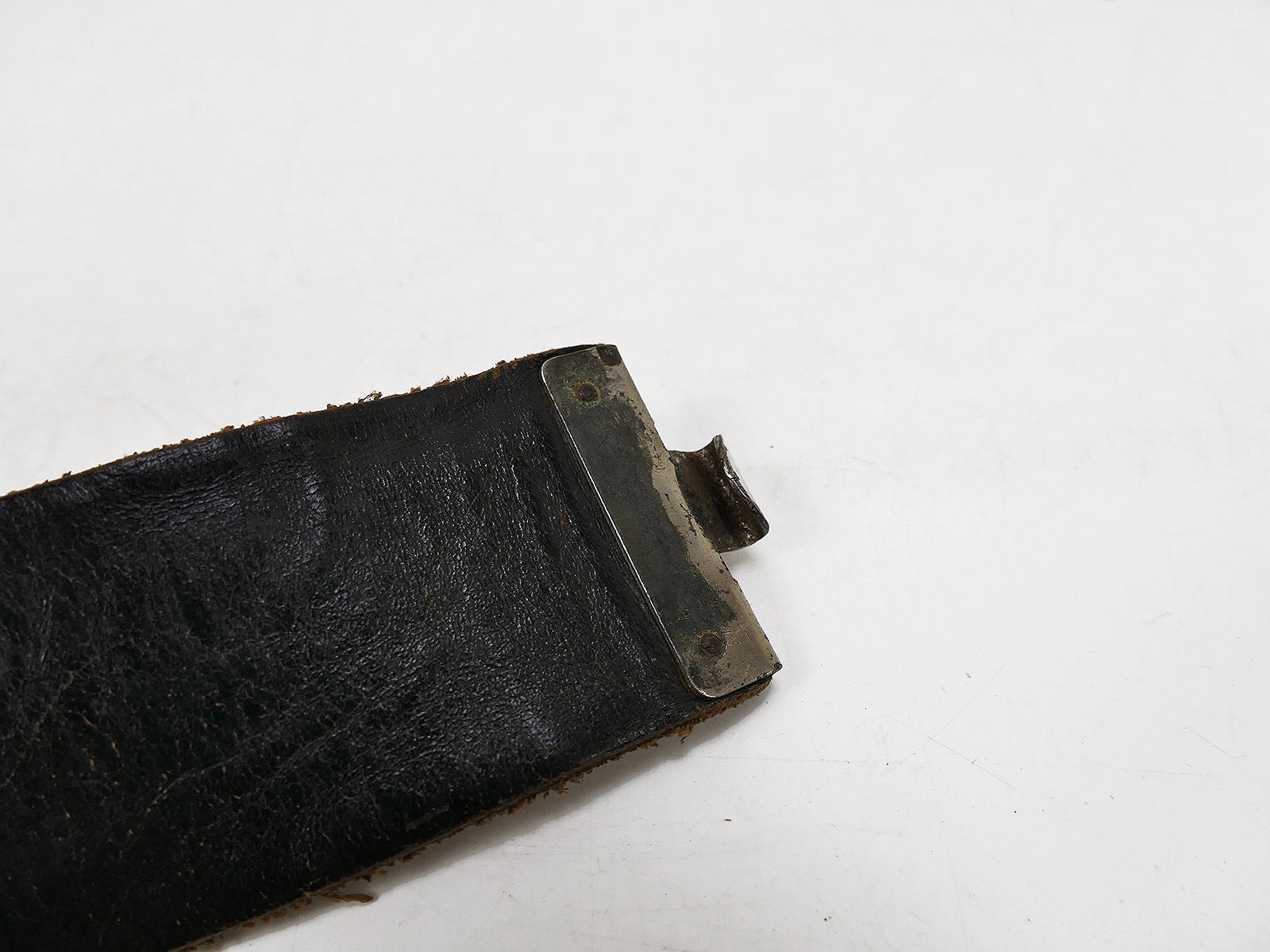 Vintage leather belt / belt strap, 110cm, COLLECTION BATTLE WORN