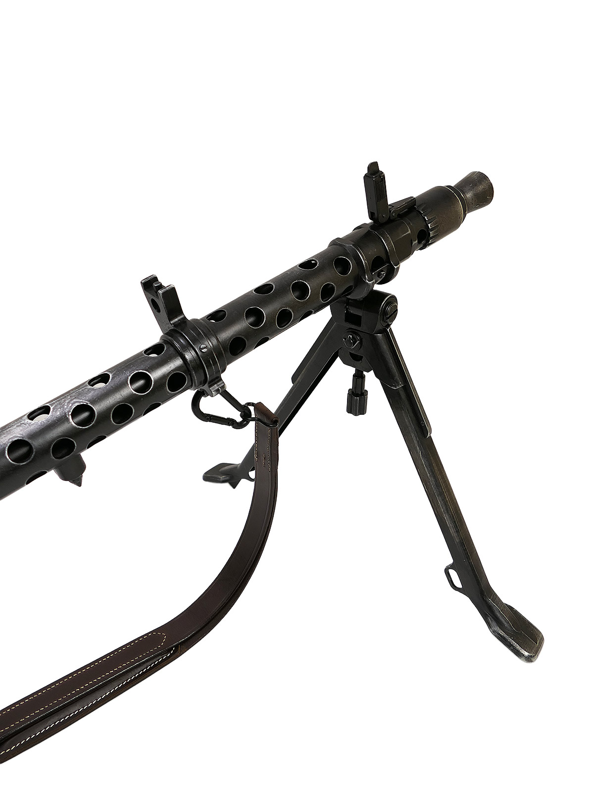 Wehrmacht MG34 machine gun decorative model – film prop, made of metal with a wooden buttplate and carrying strap