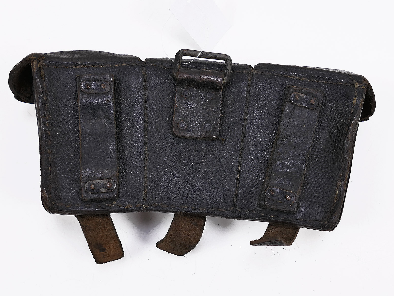 One-off item – Wehrmacht K98 3-round cartridge pouch, black, ORIGINAL, Ref. No. COLLECTION