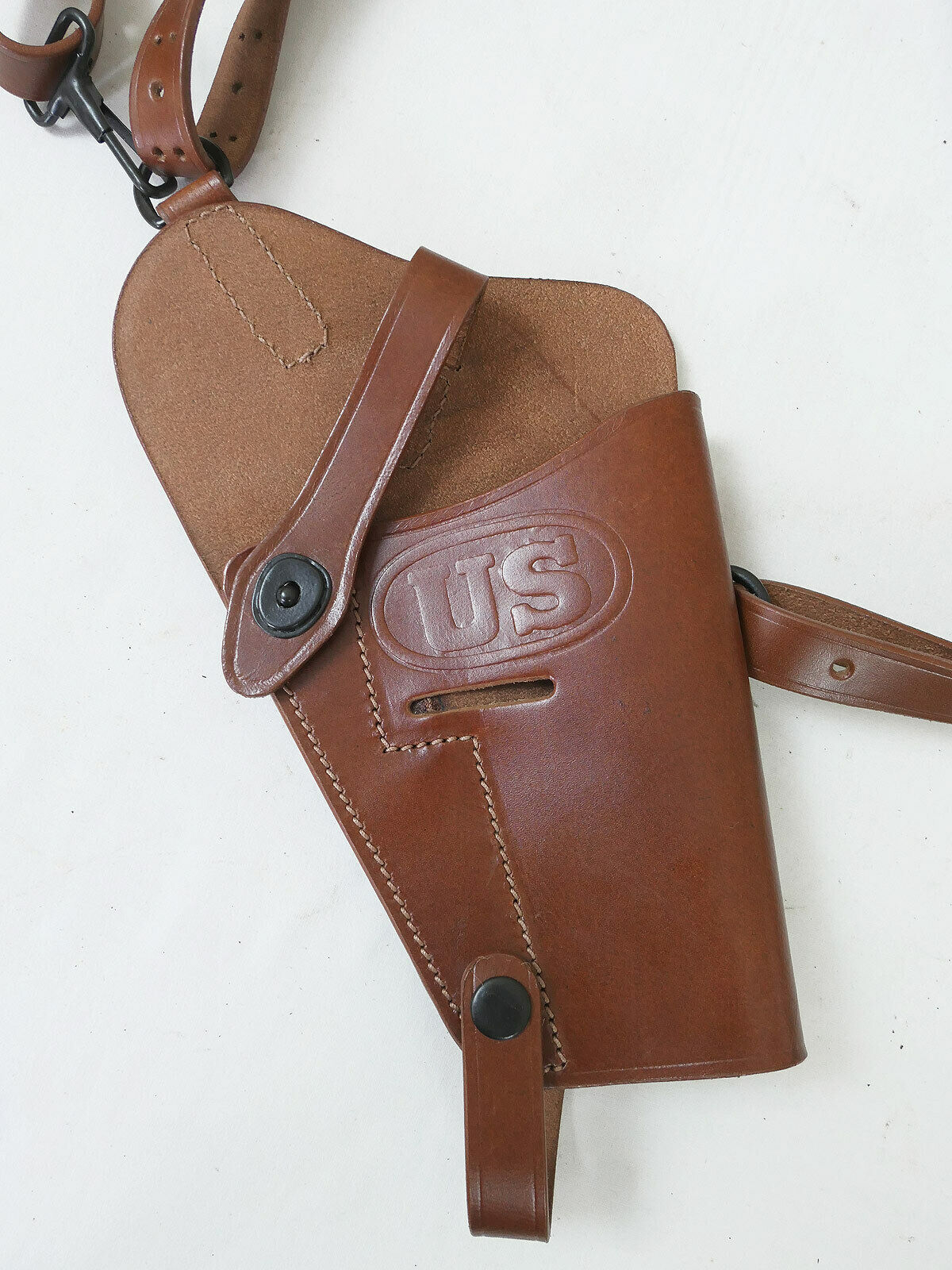 US Colt 45 Pistol Holster M7 Leather brown Leather Holster Goverment Shoulder Holster