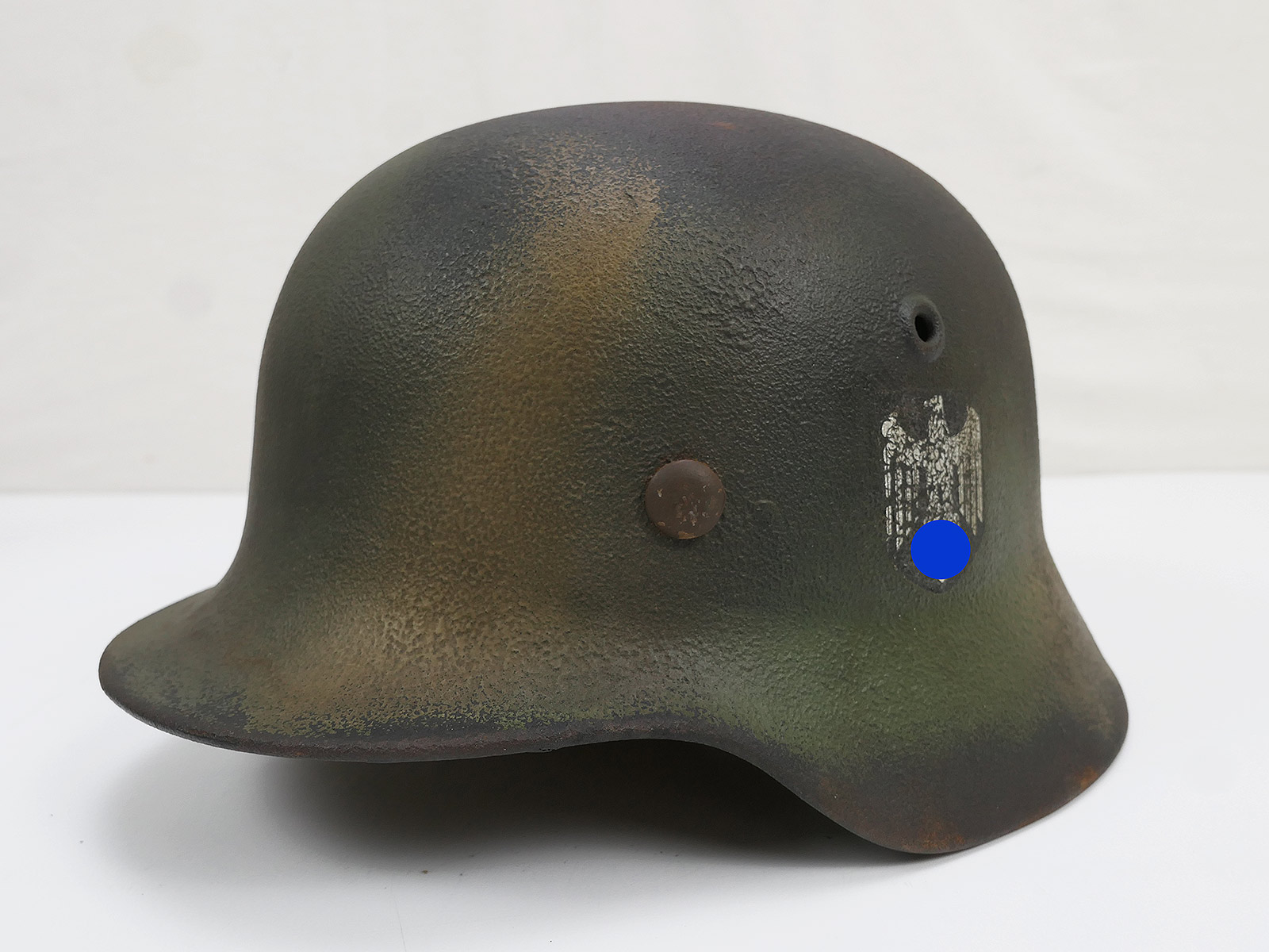 Wehrmacht camouflage steel helmet M40 ET64 original bell with helmet lining size 57 camouflage helmet