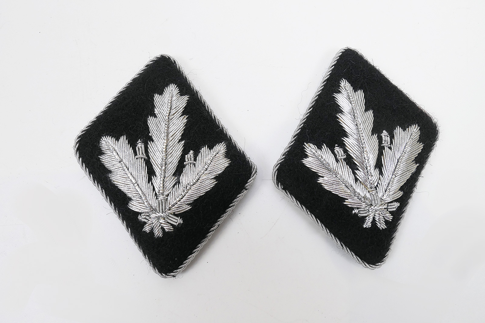 WSS rank badge / collar patch Brigadeführer embroidered