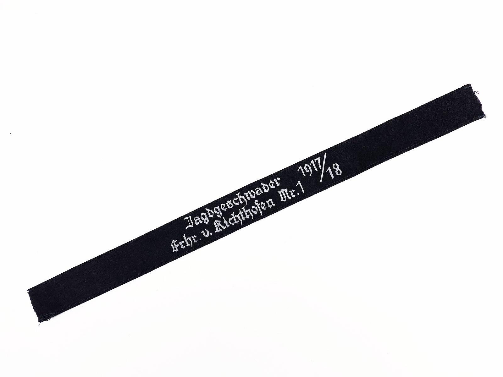 WK1 Sleeve Band / Sleeve Stripe – Baron von Richthofen No. 1 Fighter Wing 1917/18 Luftwaffe