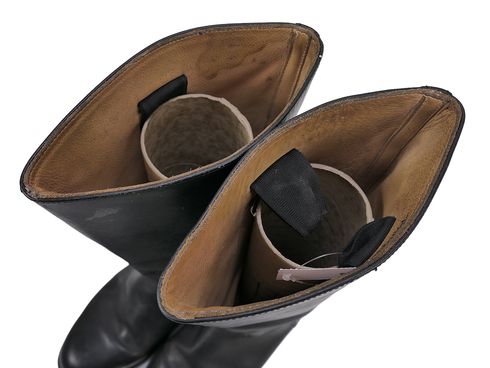 Wehrmacht-style leather boots, studded, high-top boots, Guard Battalion, size 47, with horseshoe, 305/116 TOP