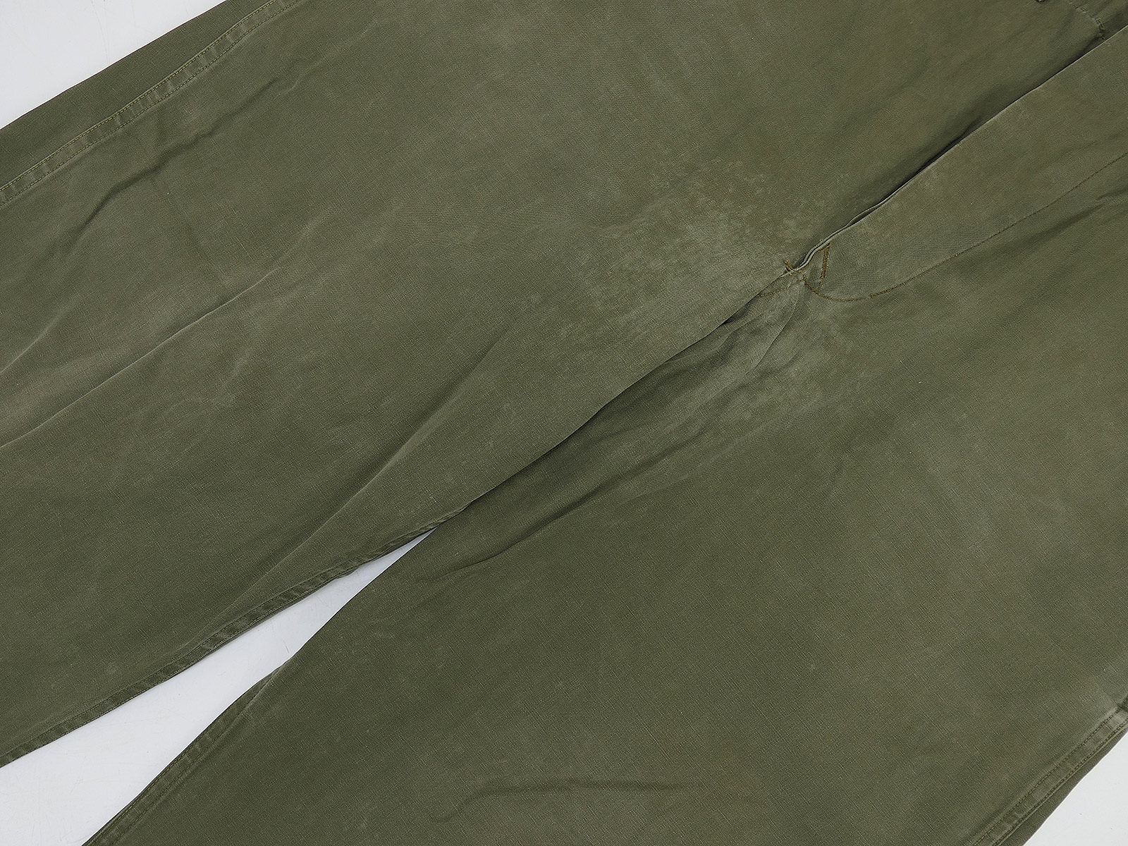 #B One-off item: US WW2 vintage M43 trousers (M1943 field trousers) – BATTLE WORN collection