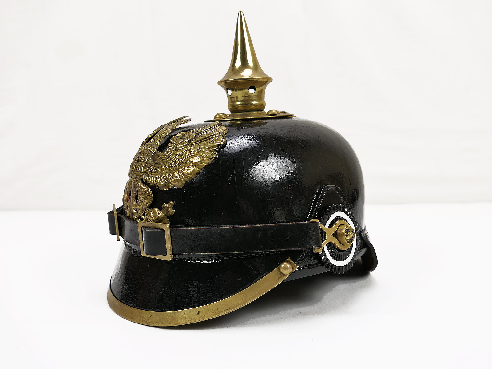 WK1 Helmet Pickelhaube Prussian Teams Spiked Helmet Prussian *HANDCRAFTED* WK1 Helmet Pickelhaube Prussian Teams Spiked Helmet Prussian *HANDCRAFTED*