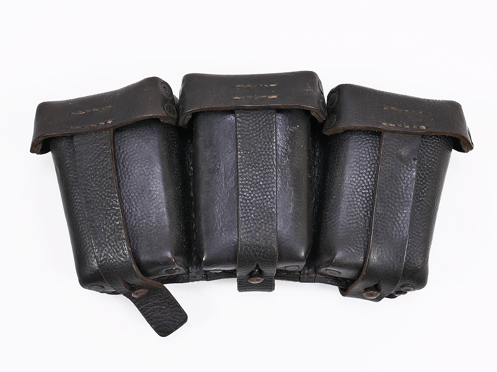 One-off item – Wehrmacht K98 3-round cartridge pouch, black, ORIGINAL, RBNr. COLLECTION