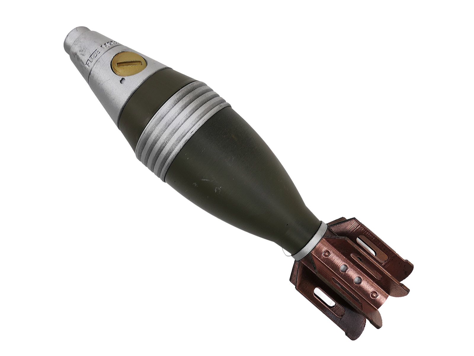 1x US Army WW2 decorative model M49 mortar round, 60mm mortar ammunition