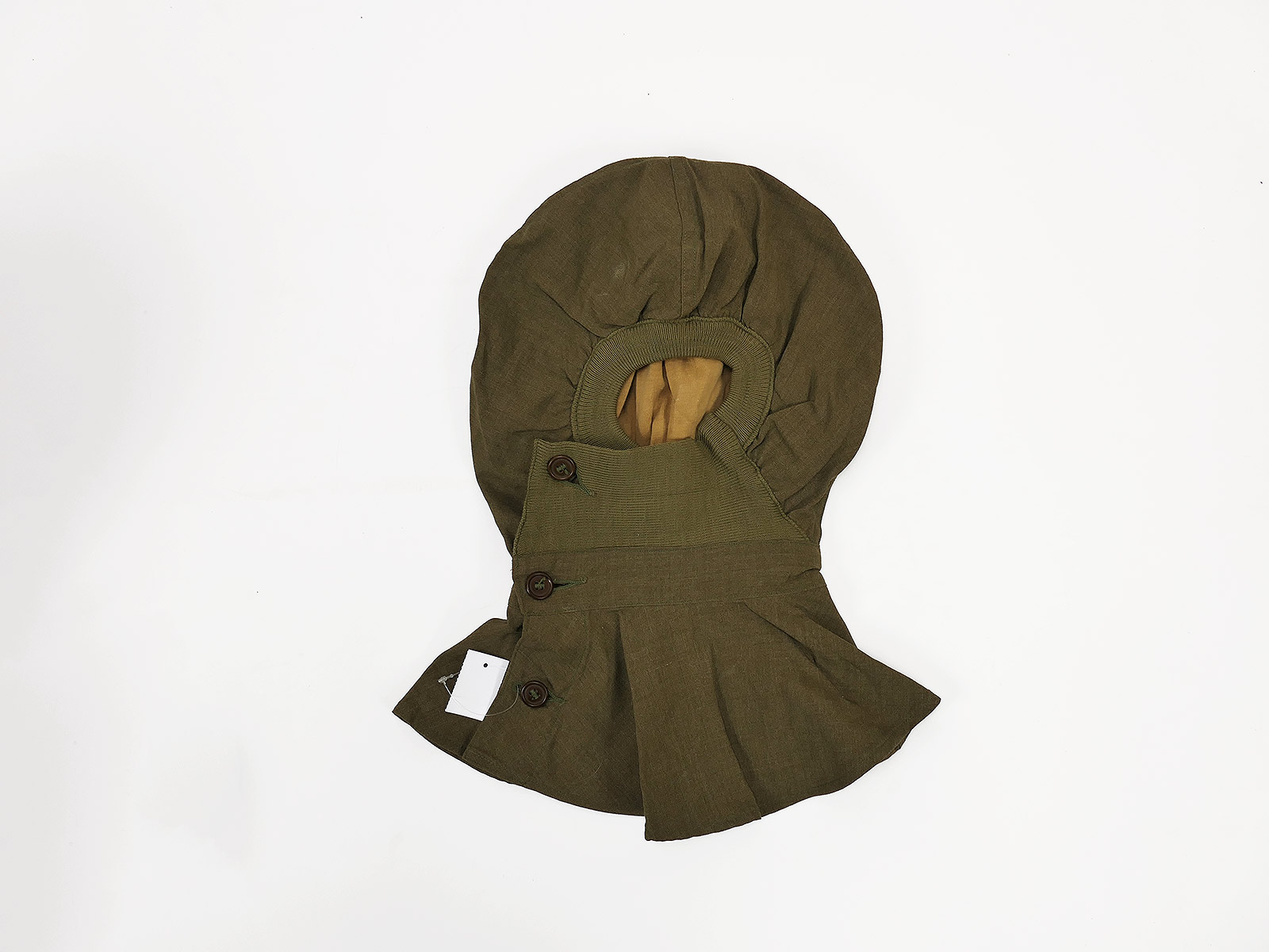 Original US Army WW2 Winter Clothing Ardennes 44 Hood Winter Hood / Collection BATTLE WORN 