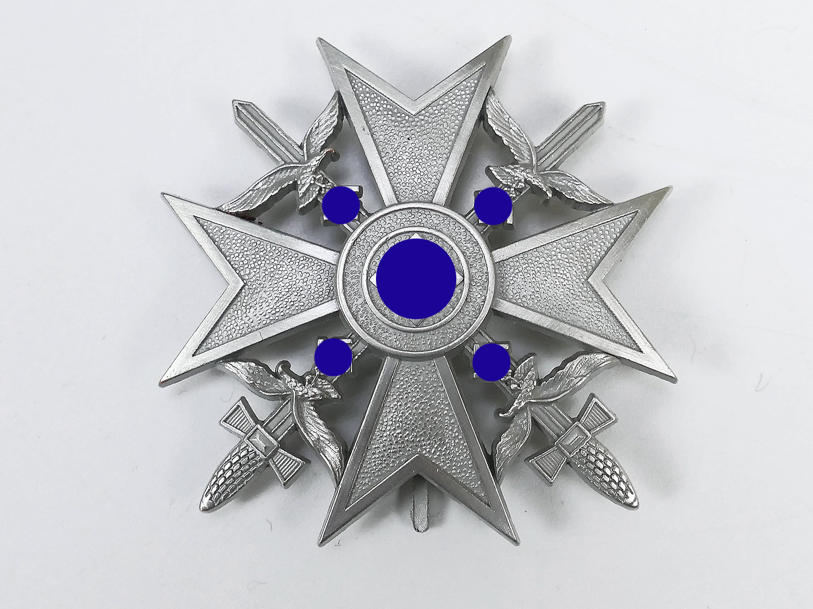 Spanish Cross in Silver with Swords Cross of Honor Spain