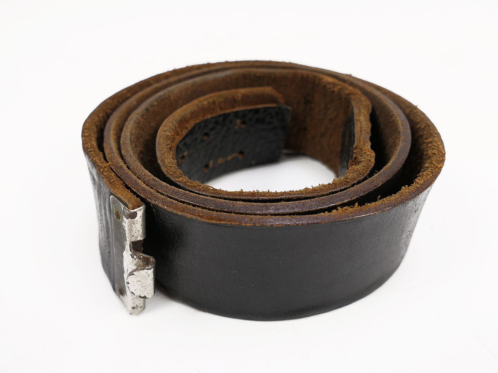 Vintage leather belt / belt strap, 110cm, COLLECTION BATTLE WORN
